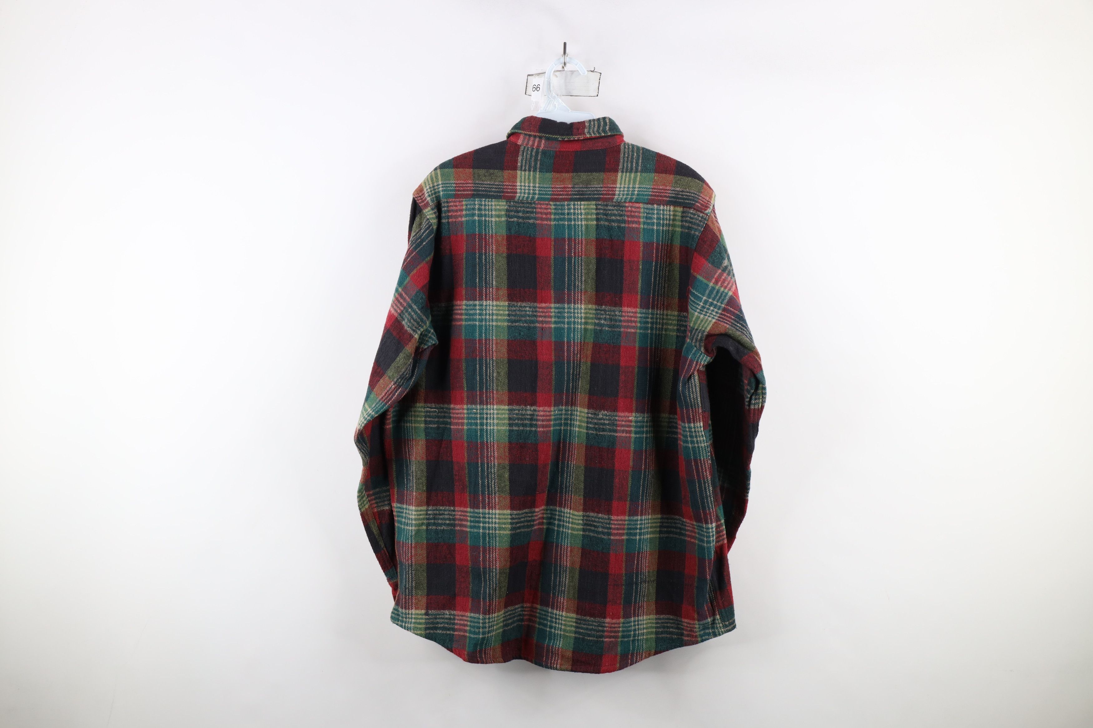 Vintage Deadstock Vintage 90s Streetwear Plaid Flannel Button Shirt Size US M / EU 48-50 / 2 - 12 Thumbnail