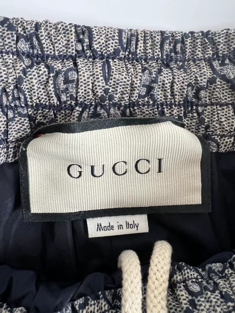 Gucci Gucci Size L Gray snake pattern full-printed logo trousers Size US 36 / EU 52 - 2 Thumbnail