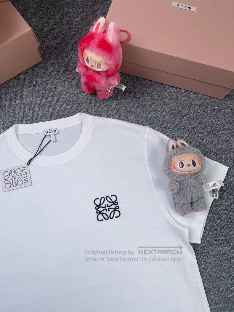Loewe LOEWE Logo embroidered round neck loose T-shirt Size XS / US 0-2 / IT 36-38 - 2 Thumbnail