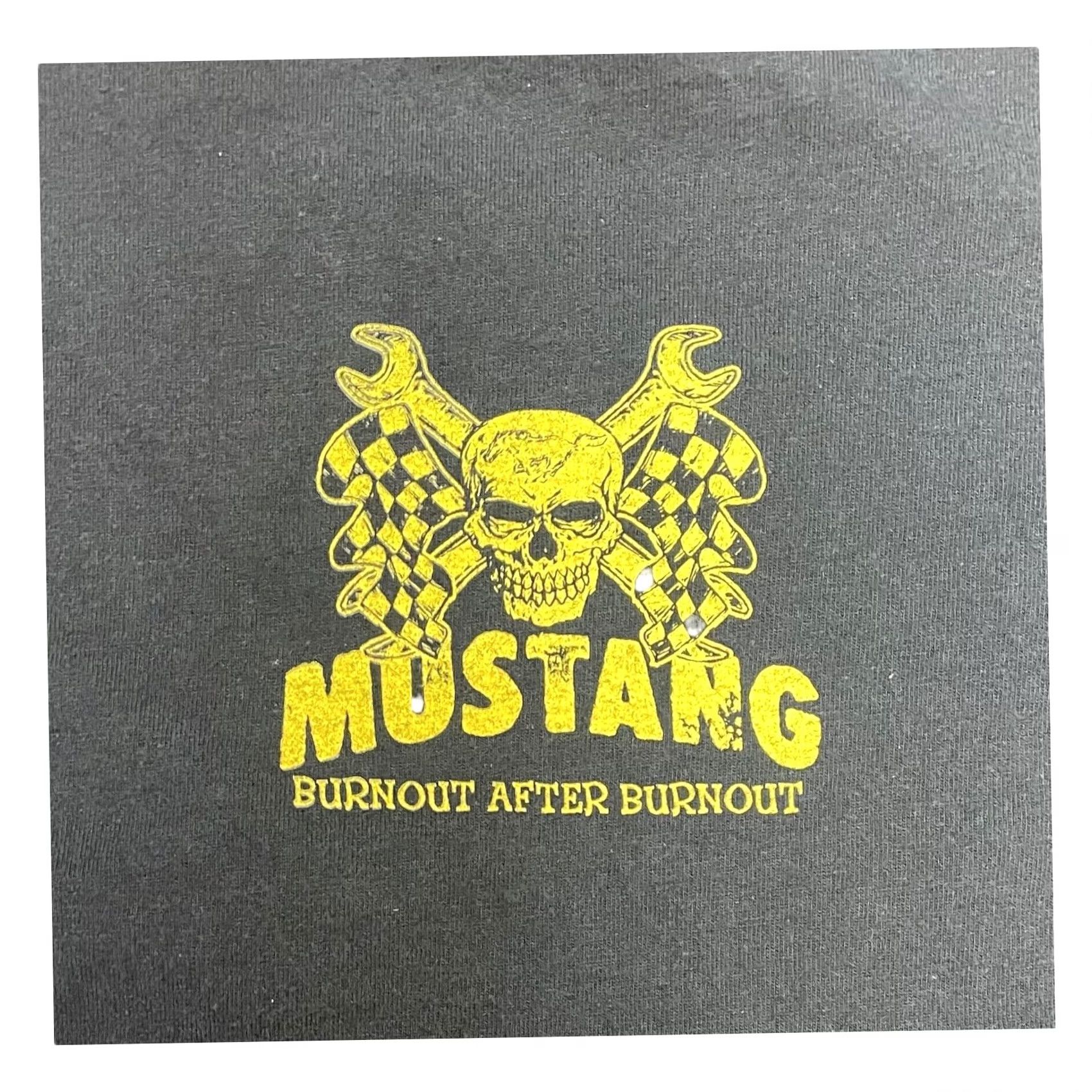Ford VINTAGE? No. Ford Mustang T-Shirt Mens XL Black Short Sleeve Cotton Knit Logo Graphic Print Cars 2010s Transportation Size US XL / EU 56 / 4 - 4 Thumbnail