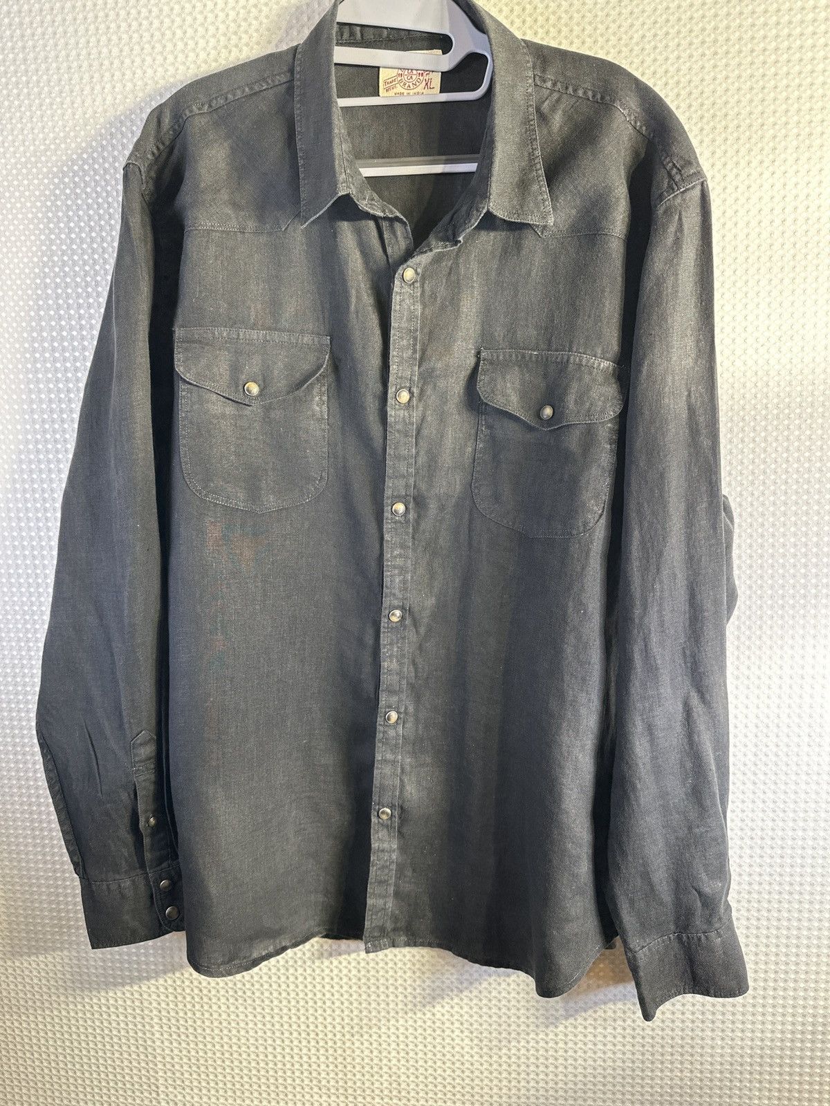 Lucky Brand Lucky Brand Linen Western Long Sleeve Shirt Size US XL / EU 56 / 4 - 2 Thumbnail