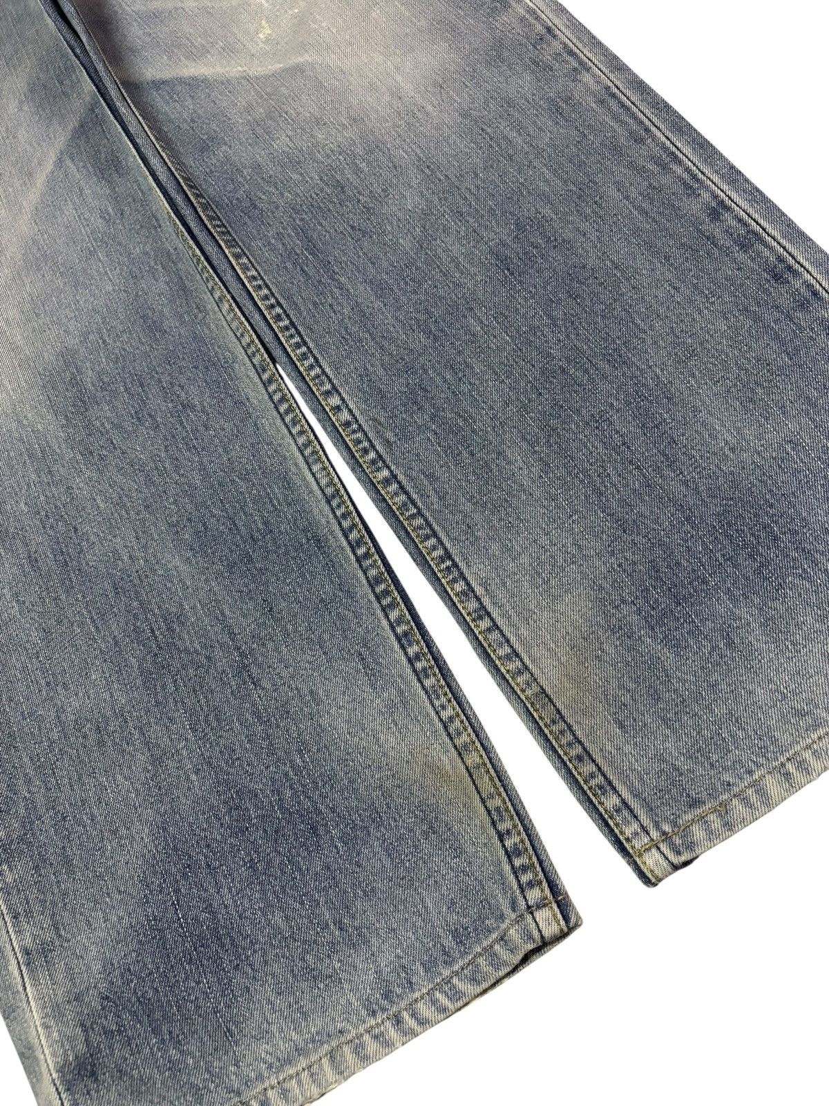 Levi's Vtg 90s Levis 502 Blue Wash Distressed Jeans Size US 31 - 3 Thumbnail