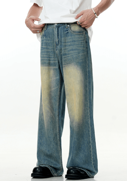 Japanese Brand Street washed vintage blue distressed jeans y2k Size US 32 / EU 48 - 3 Thumbnail