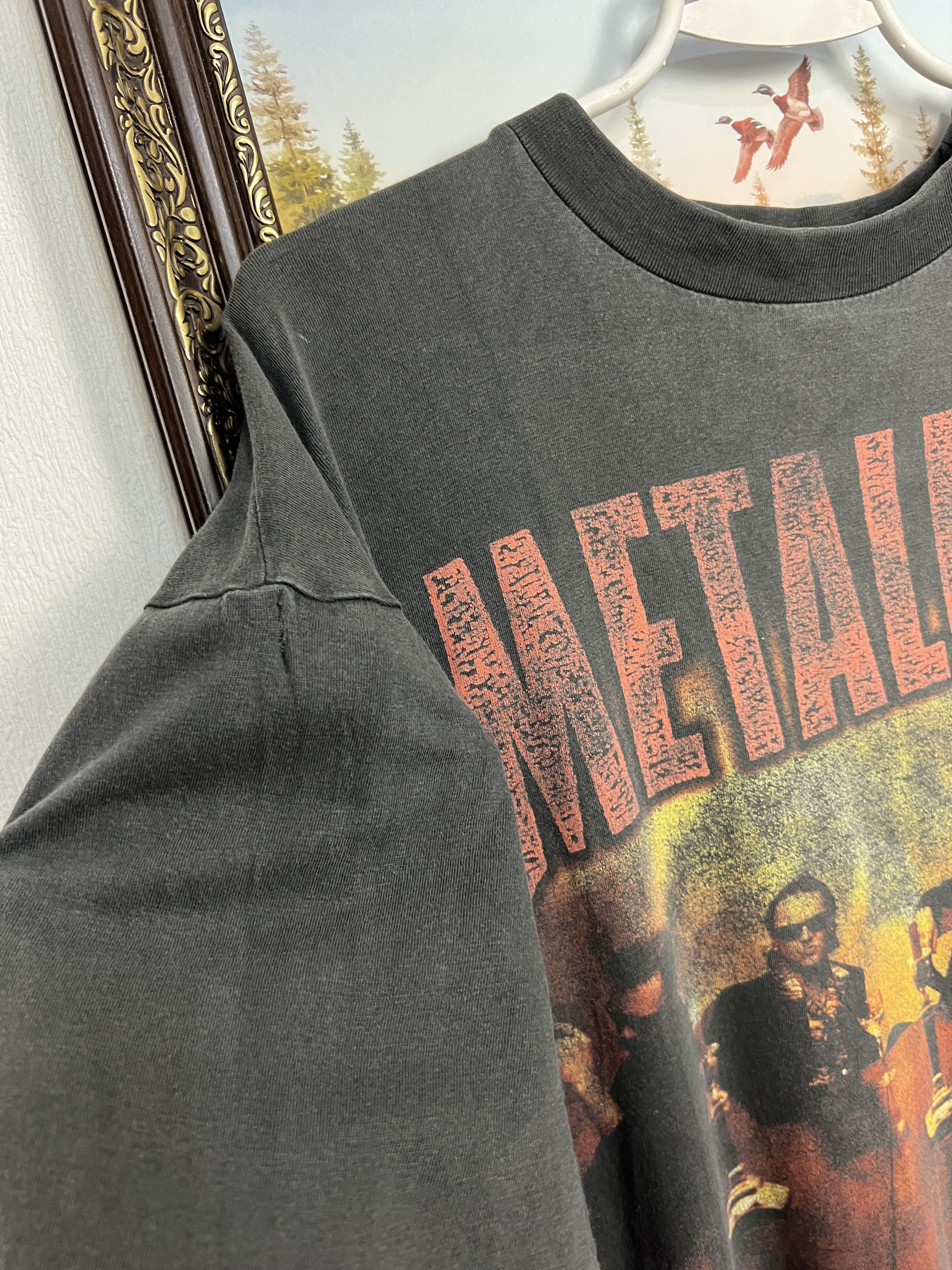 Vintage Metallica Load Tour Over Print Band Shirt Tee Rare Hype Size US XL / EU 56 / 4 - 4 Thumbnail