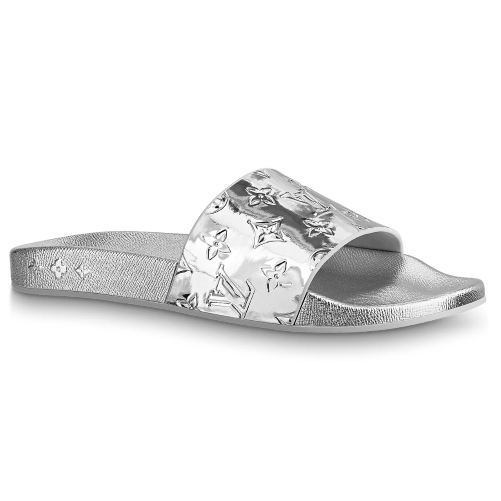 Louis Vuitton Louis Vuitton Chrome Mirror LV Slide Sandal UK 9 US 10 11 Size US 10 / EU 43 - 1 Thumbnail