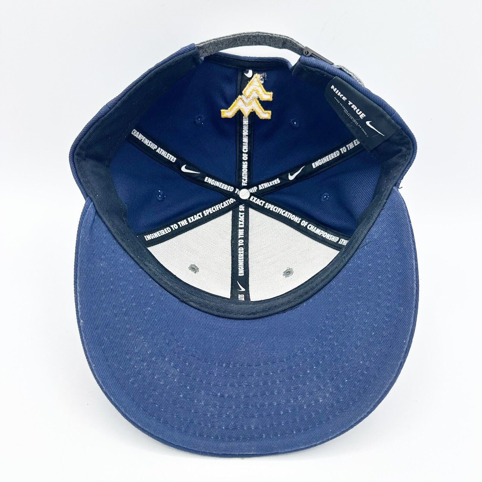 Nike West Virginia University Nike True StrapBack Flatbill Hat Size ONE SIZE - 8 Thumbnail