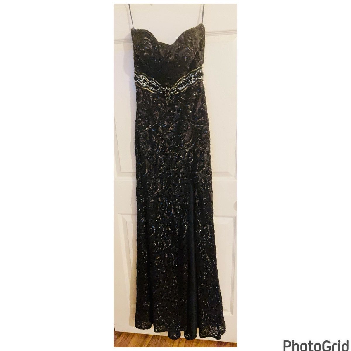 Other Madison James Strapless Beaded Gown Size L / US 10 / IT 46 - 3 Thumbnail
