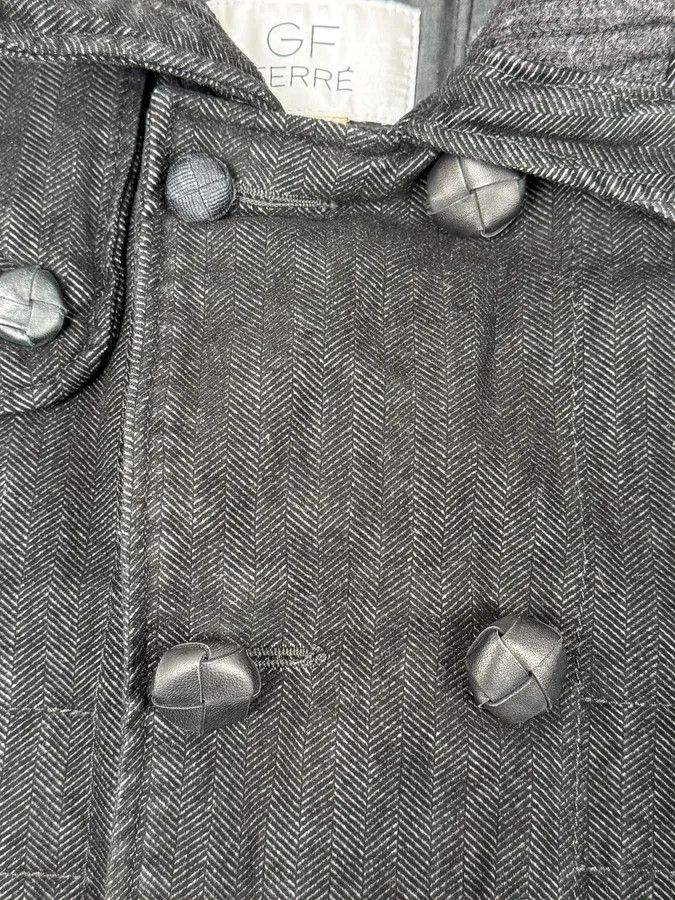 Gianfranco Ferre AW2006 Gianfranco Ferré Grey Officer Buttoned Bomber Jacket Size 42R - 10 Thumbnail