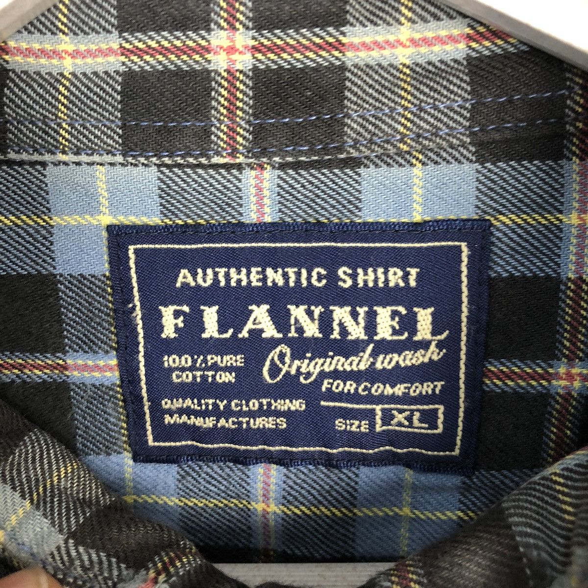 Flannel × Uniqlo Uniqlo Blue Checkred Flannel vintage #A218 Size US XL / EU 56 / 4 - 10 Thumbnail