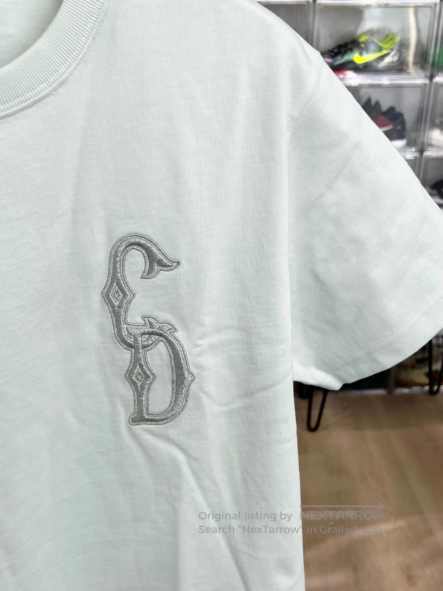 Dior dior logo embroidered mint green t. Size US M / EU 48-50 / 2 - 3 Thumbnail
