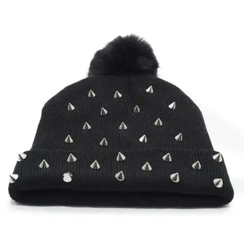 Other Rivet Winter Pompom Beanies Punk Rock Hats Size ONE SIZE - 2 Thumbnail