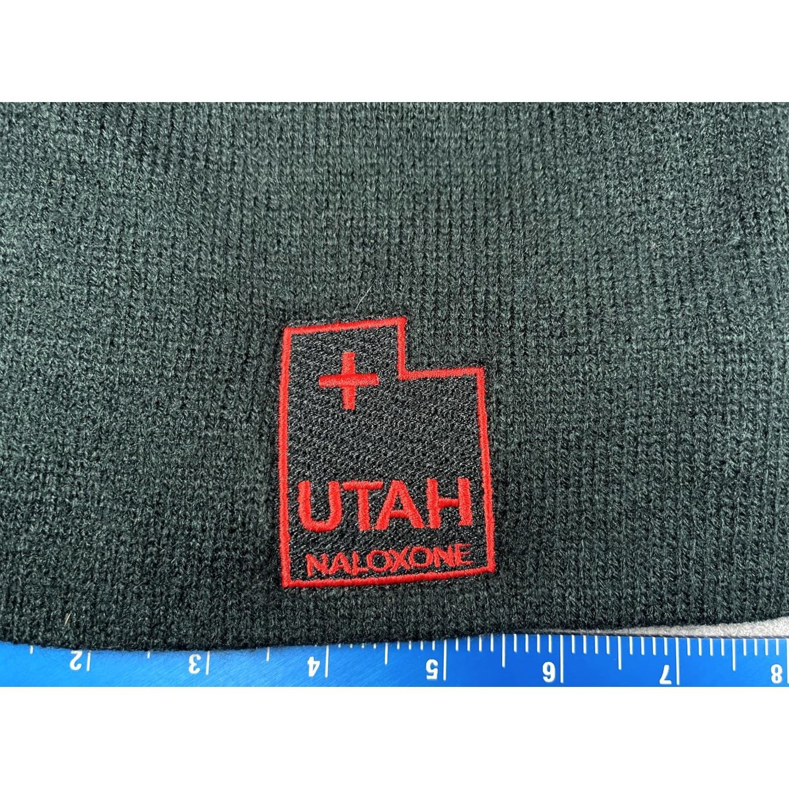 Port & Company Port & Company Beanie Mens One Size Black Knit Winter Naloxone Utah Patch Casual Sportswear Category: Hat Size ONE SIZE - 2 Thumbnail