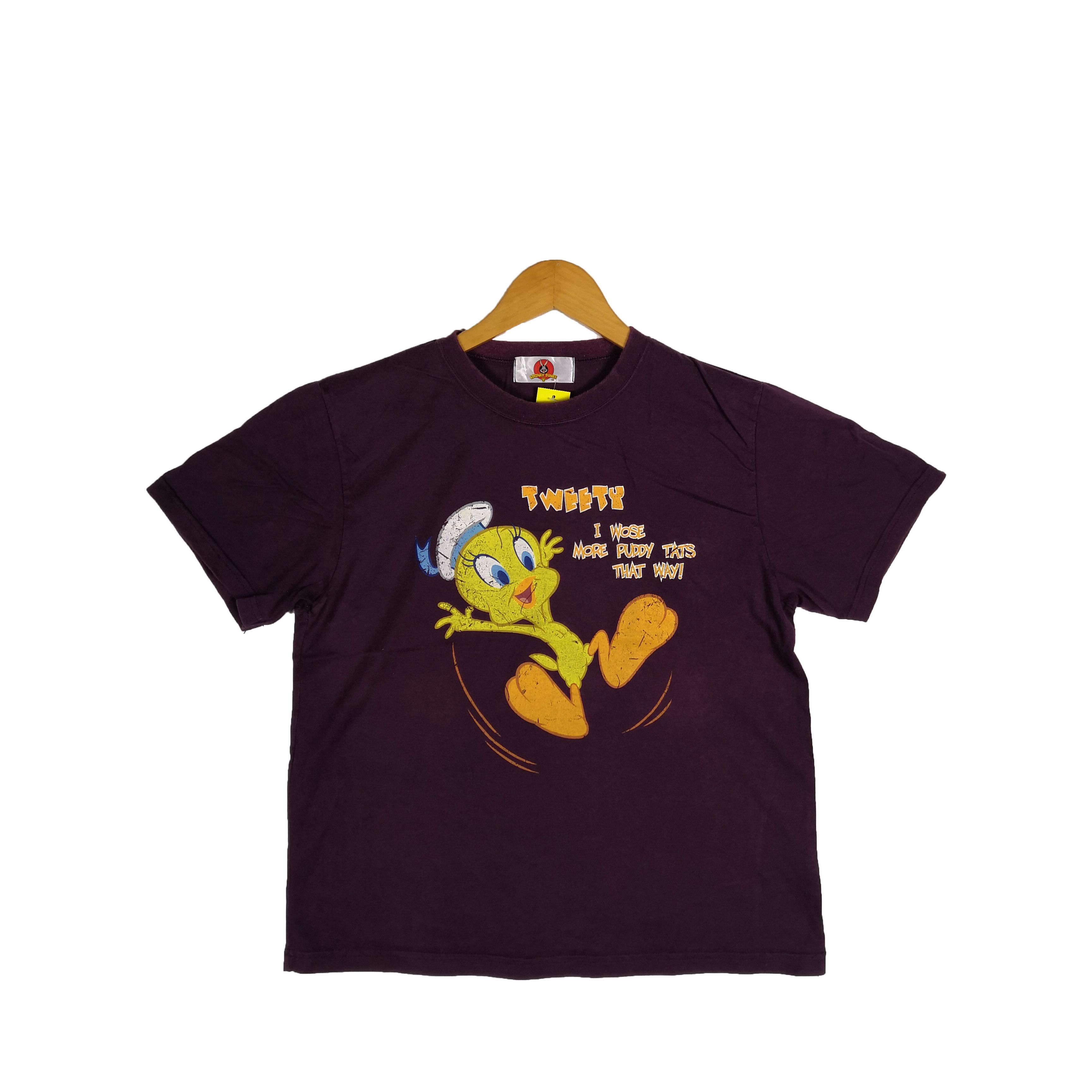 Cartoon Network Vintage Y2K Looney Tunes T-Shirt Tweety Cartoon Warner Bros Size US M / EU 48-50 / 2 - 1 Thumbnail