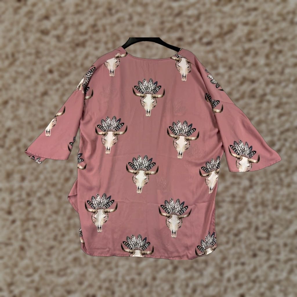 Native Dream Catcher Peach Love Shirt Womens Small Pink Southwest Native Dream Catcher Wrap Polyester Size S / US 4 / IT 40 - 1 Thumbnail