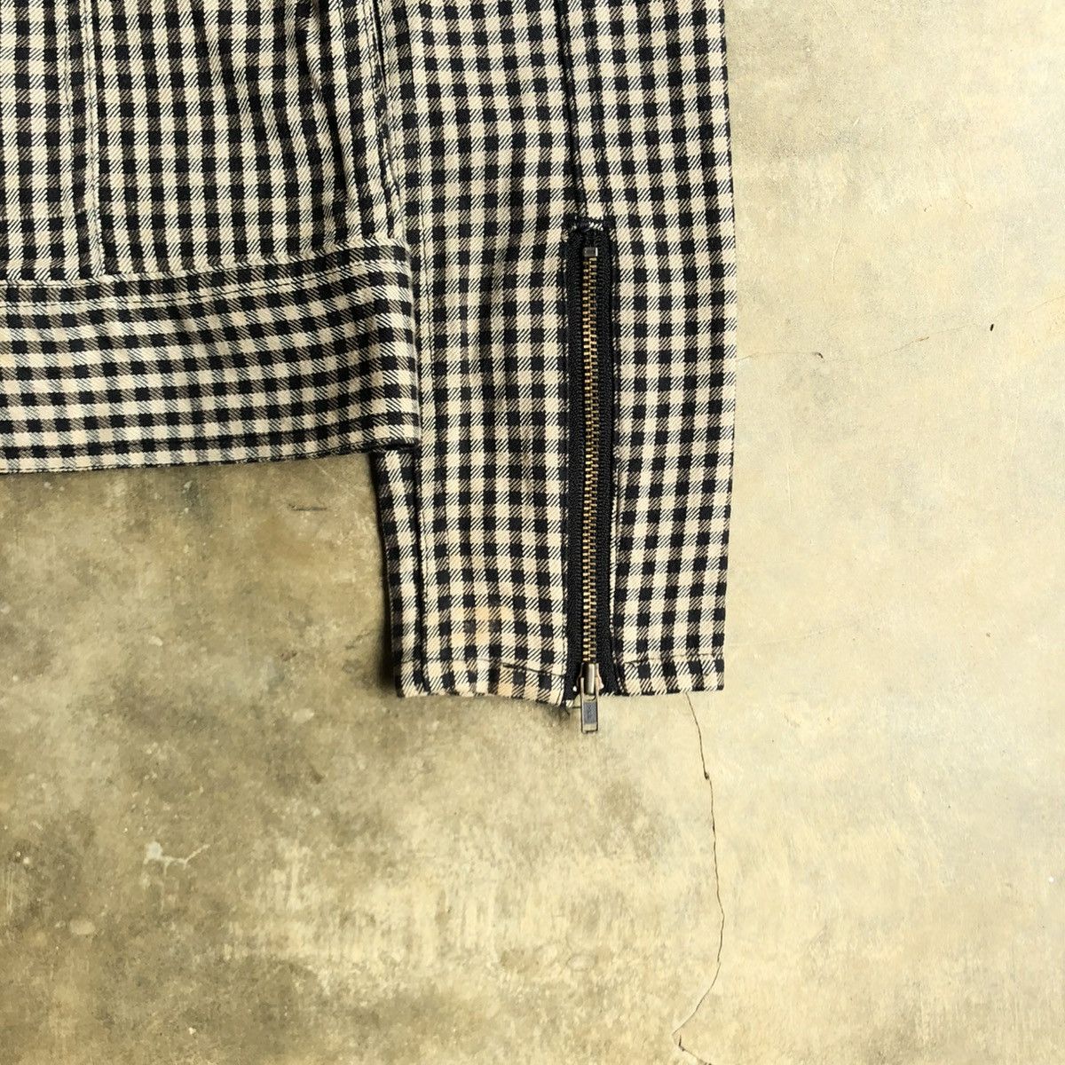 If Six Was Nine 2000s Ehypenworld Gallery Asymastrical Bikers Jacket Plaid Size US XS / EU 42 / 0 - 11 Thumbnail