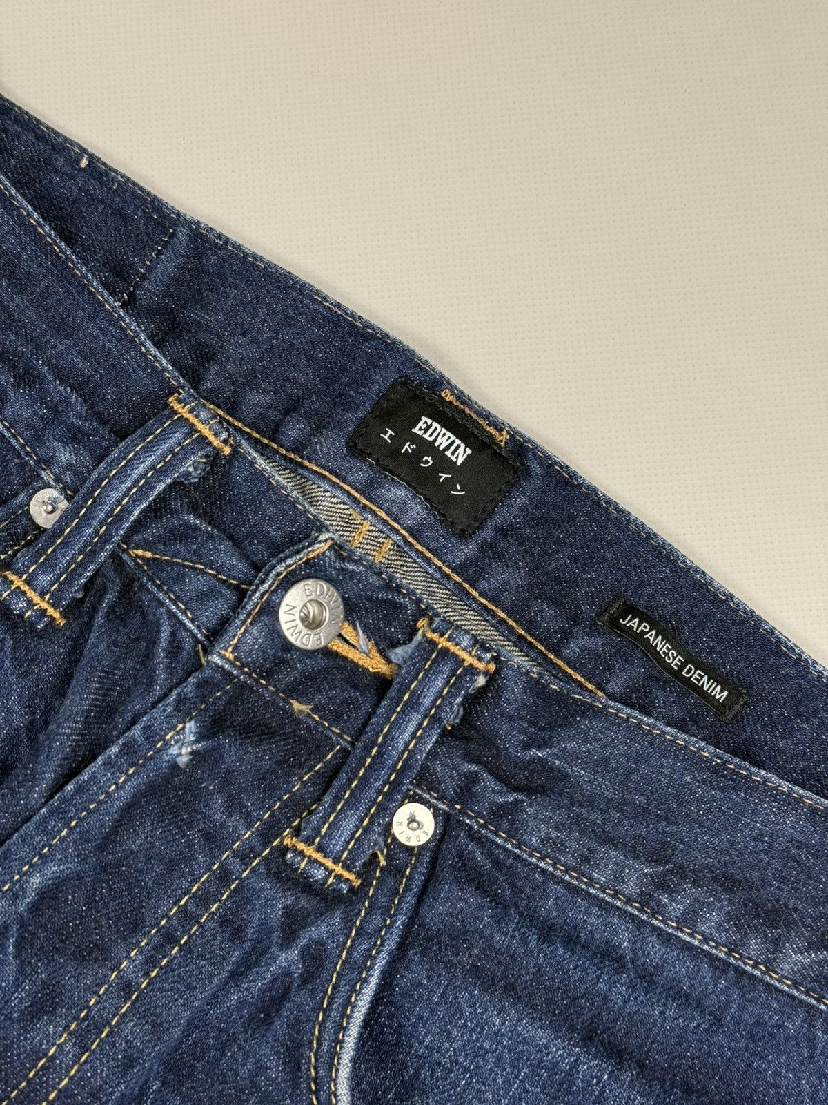 Edwin Edwin ED-55 Regular Tapered Rainbow Selvedge Denim Jeans Size US 31 - 10 Thumbnail