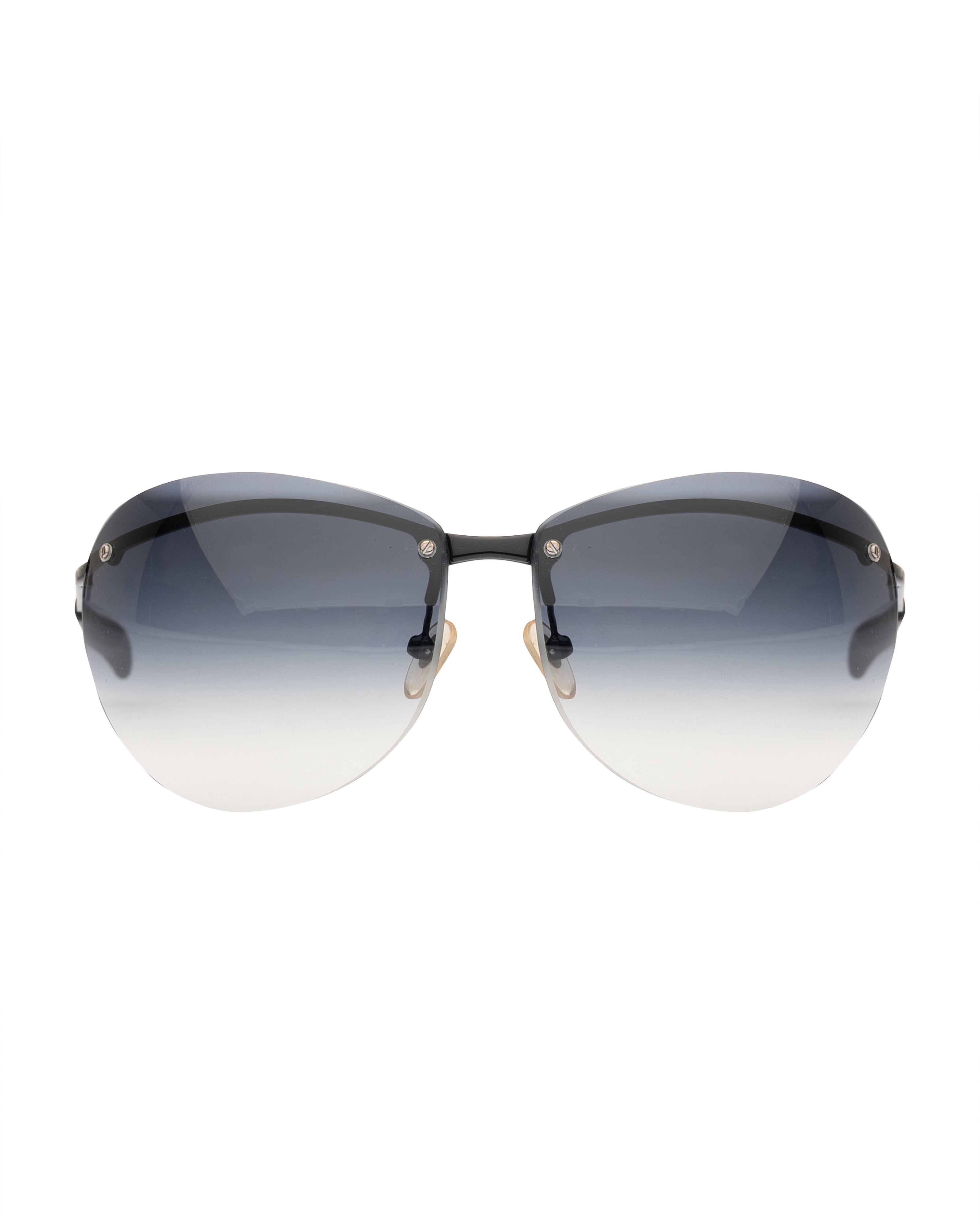Diesel Diesel '90s Blue Gradient Oversized Round Rimless Sunglasses Size ONE SIZE - 2 Thumbnail