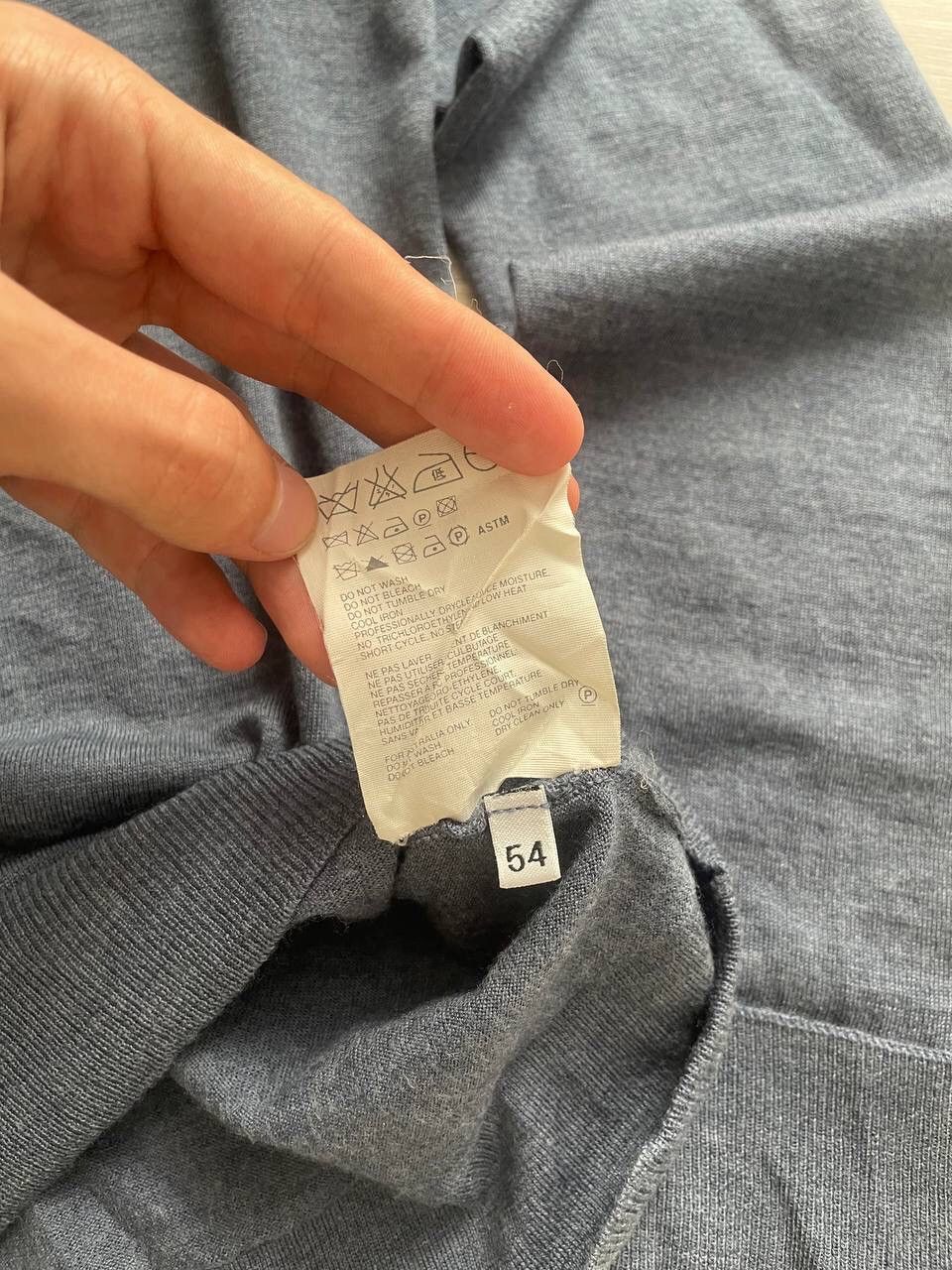 Helmut Lang × Japanese Brand × Vintage Vintage Helmut Lang V- Neck Wool Sweater Y2K Size US XL / EU 56 / 4 - 5 Thumbnail