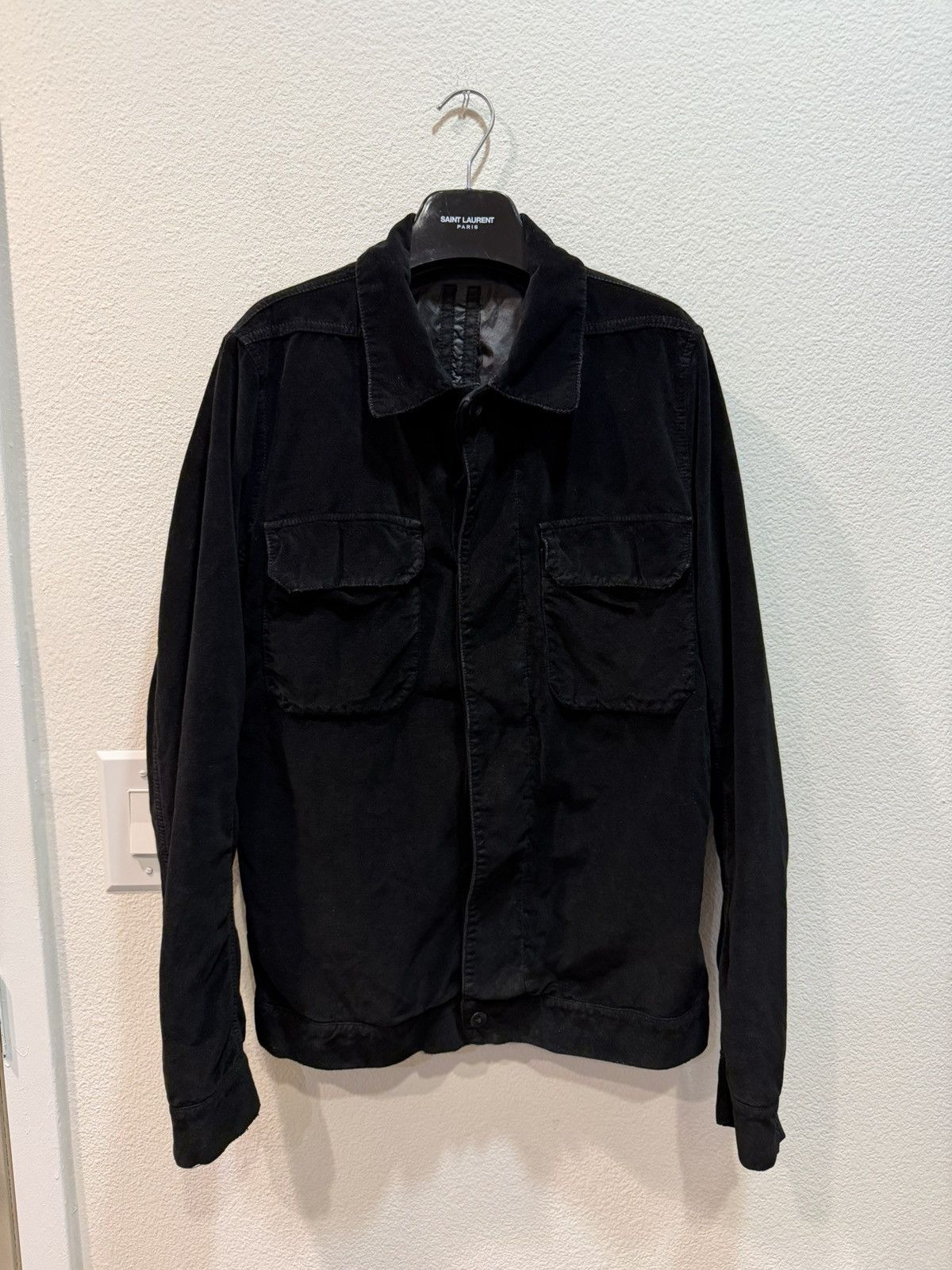 Rick Owens Olmar Mirta Velvet Worker Jacket M Size US M / EU 48-50 / 2 - 1 Thumbnail