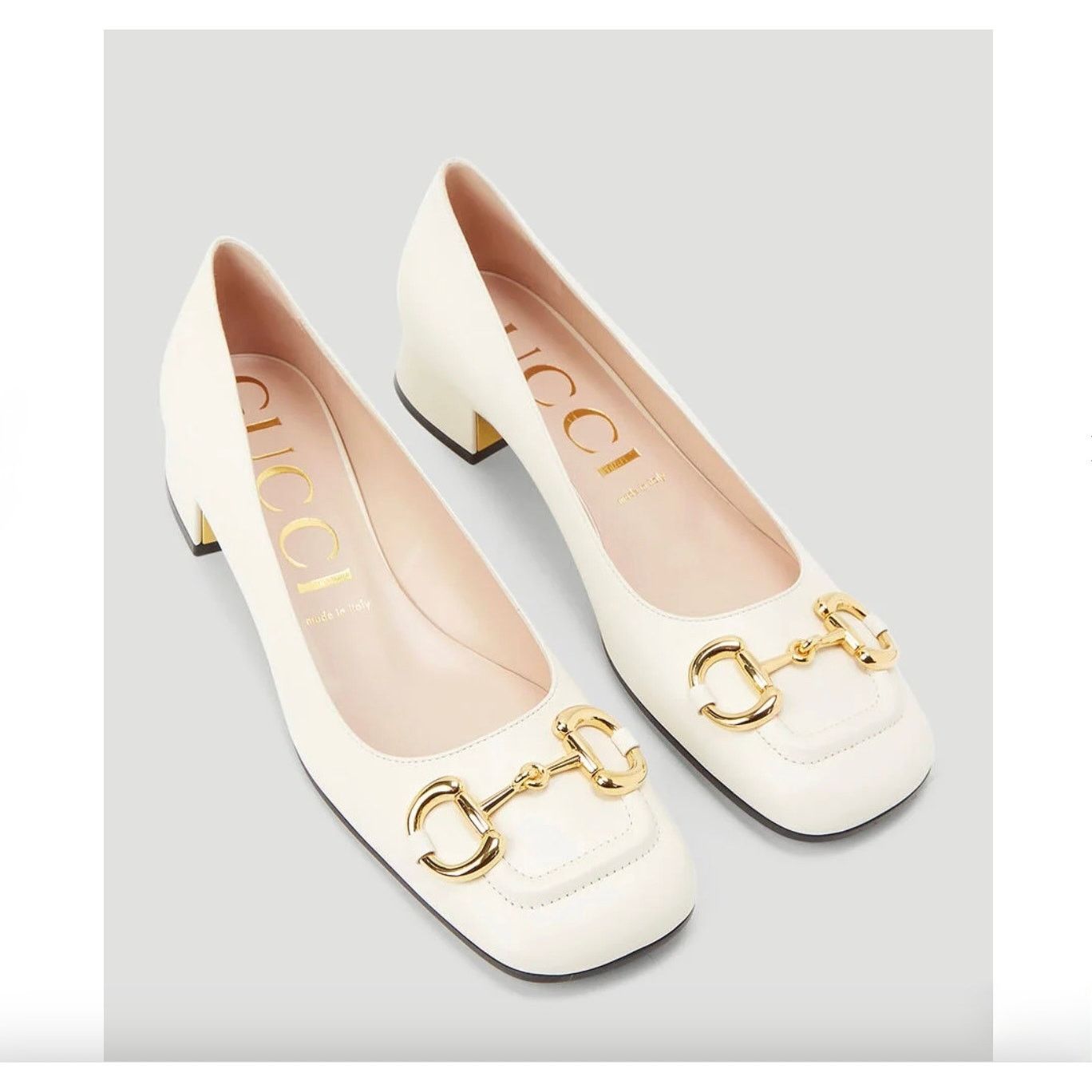 Gucci Gucci Horsebit Ballet Flats Mystic White Gold NIB Size 41 Size US 11 / IT 41 - 1 Thumbnail