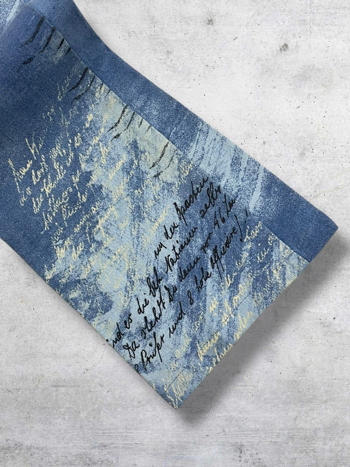 Vintage VINTAGE 80S OG ITALIAN DESIGNER POEM BLUE AQUARIUM ART PANT Size US 28 / EU 44 - 4 Thumbnail