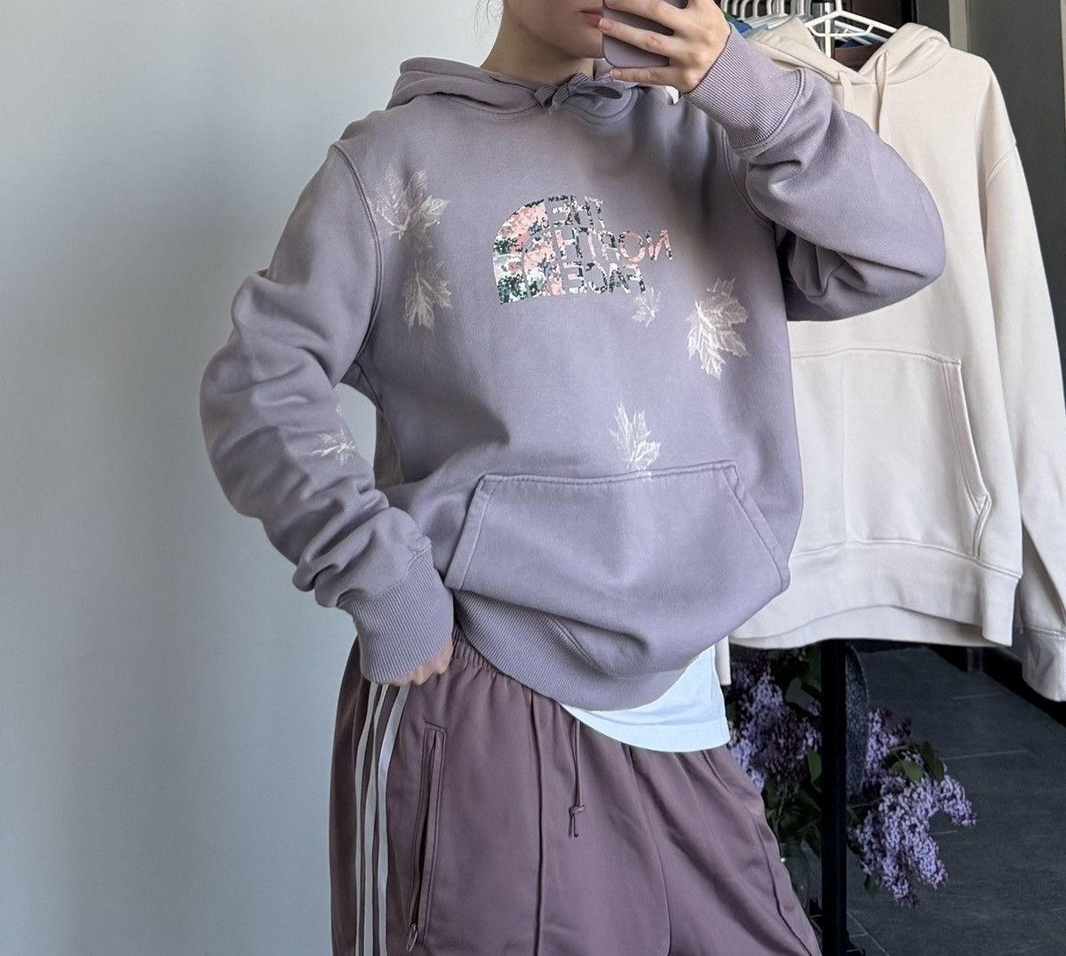 The North Face Vintage hoodie The North Face TNF big logo leaves custom Size L / US 10 / IT 46 - 11 Thumbnail