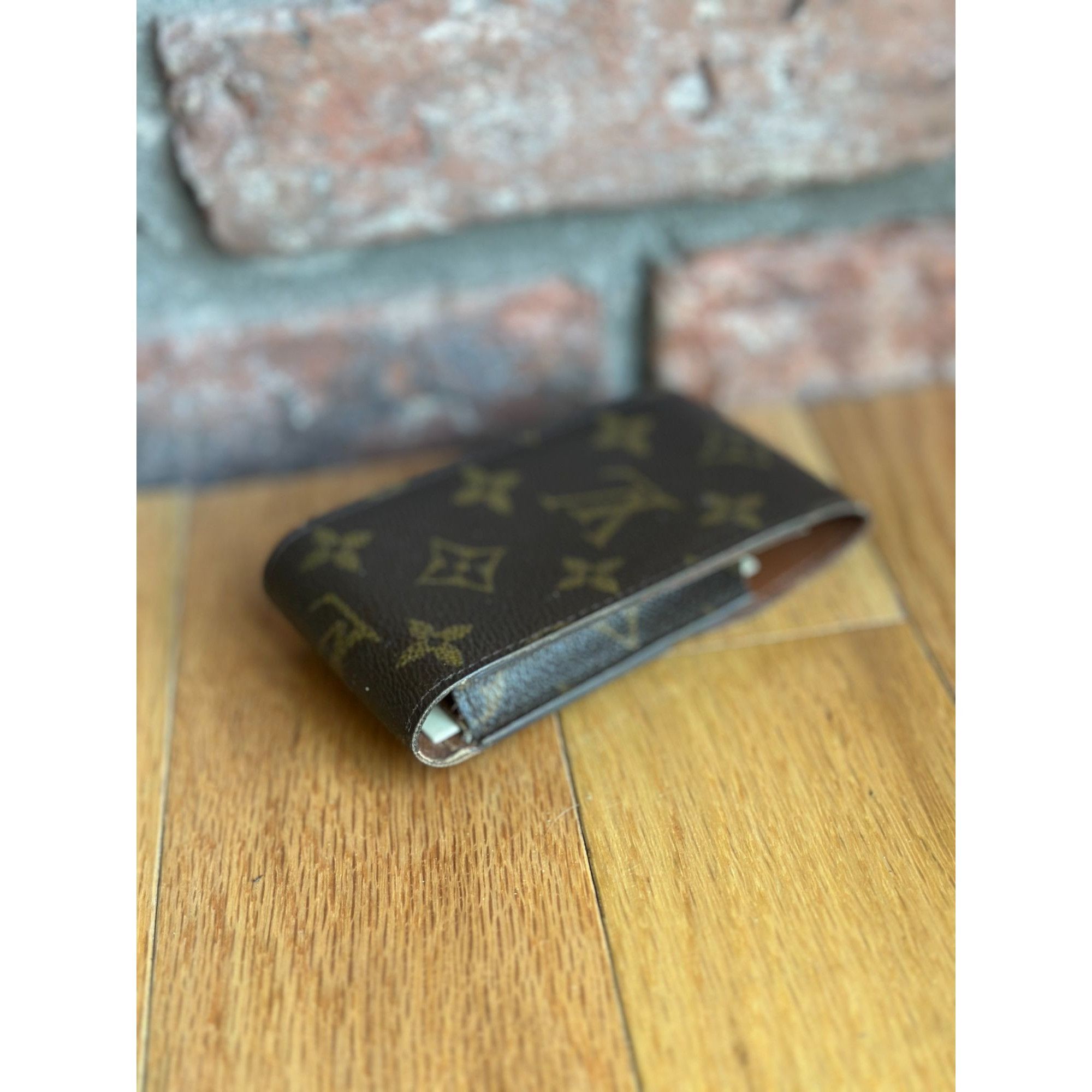 Louis Vuitton LOUIS VUITTON MONOGRAM BROWN TOBACCO M63024 CIGARETTE CASE Size ONE SIZE - 4 Thumbnail