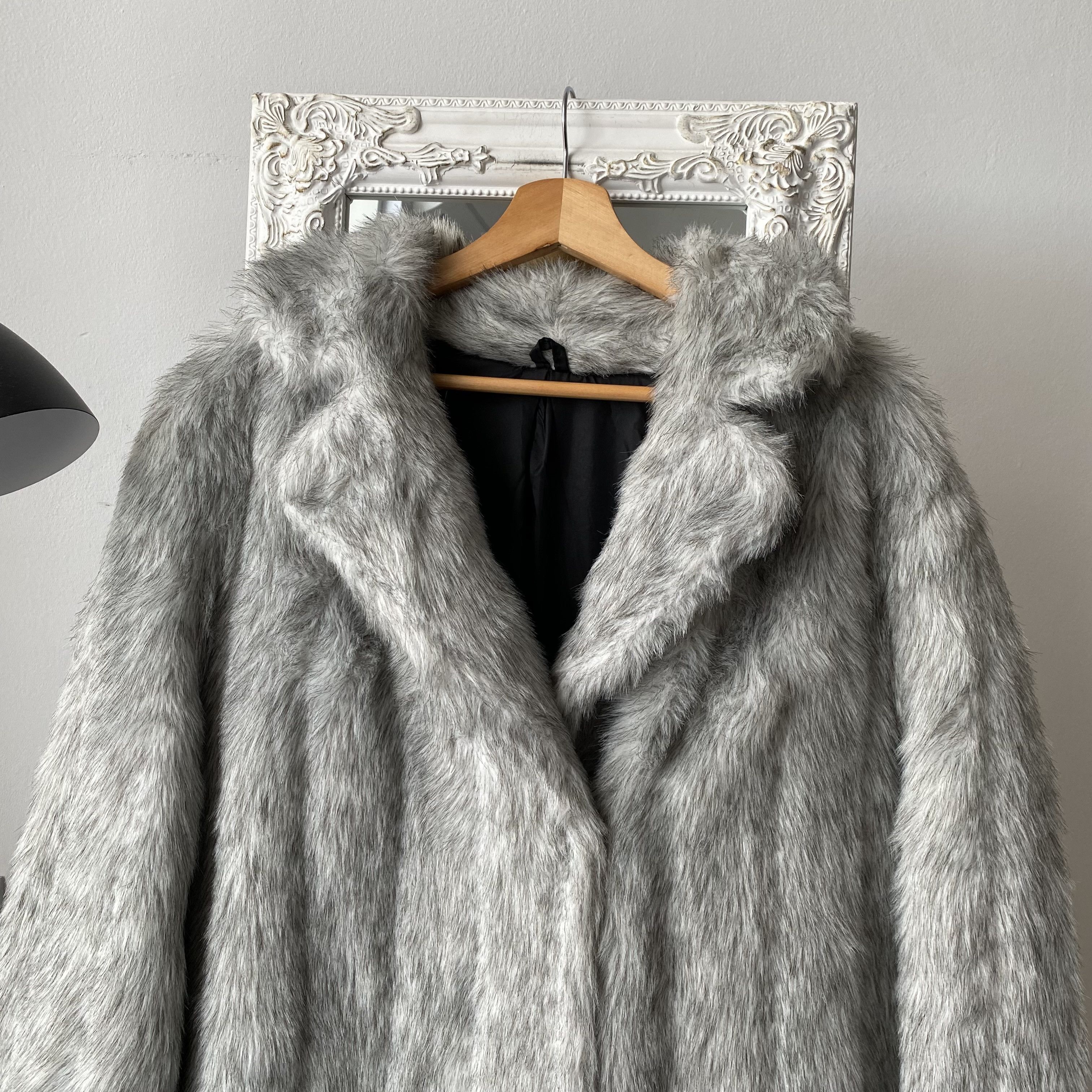 If Six Was Nine Y2K Japanese Vintage 90s Faux Fur Coat Maxi opium Size US L / EU 52-54 / 3 - 2 Thumbnail