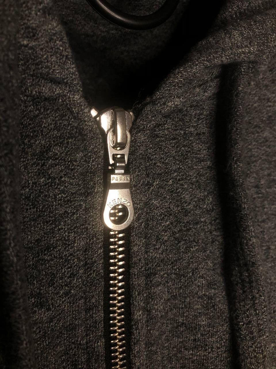Designer × Kenzo Kenzo Paris Men Gray Zip Hoodie Logo Size L Made In Portugal Size US L / EU 52-54 / 3 - 3 Thumbnail