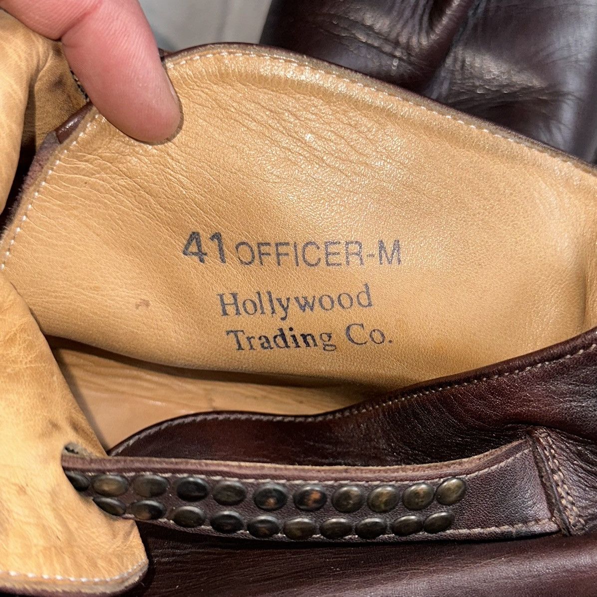 Dirk Bikkembergs HTC Hollywood Trading Co Studded Belt Biker Boots Ash Style Size US 8 / EU 41 - 15 Thumbnail