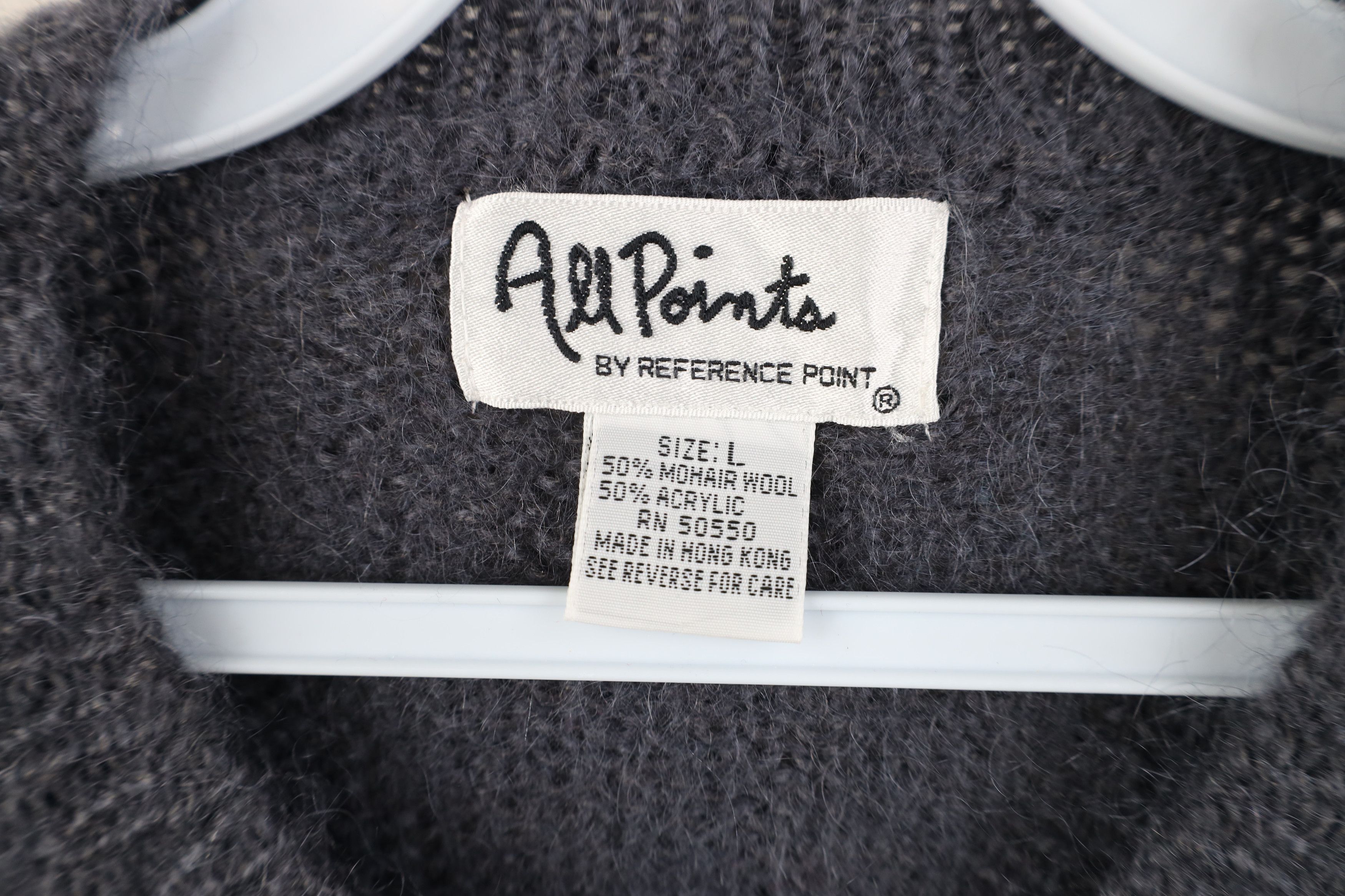 Vintage Vintage 90s Streetwear Wool Knit Crewneck Sweater Gray Size L / US 10 / IT 46 - 5 Thumbnail