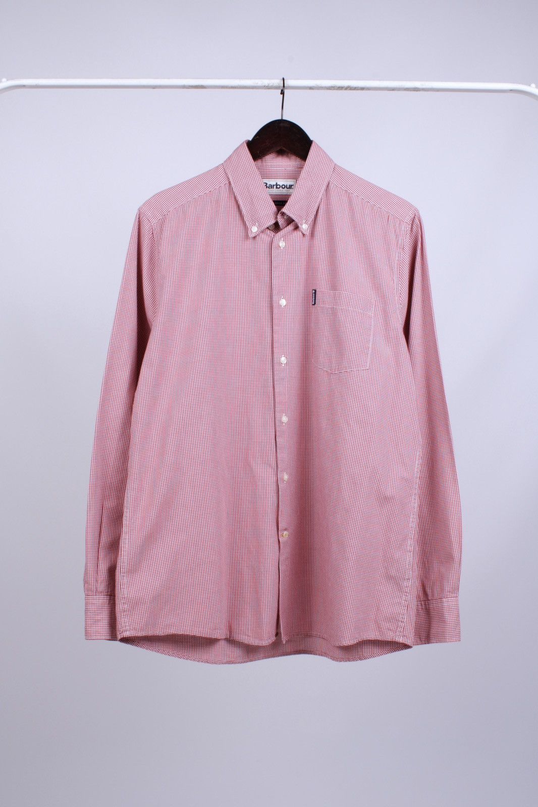 Barbour BARBOUR Gingham 10 Tailored Pink Red Plaid Shirt Button Up Size US M / EU 48-50 / 2 - 1 Thumbnail