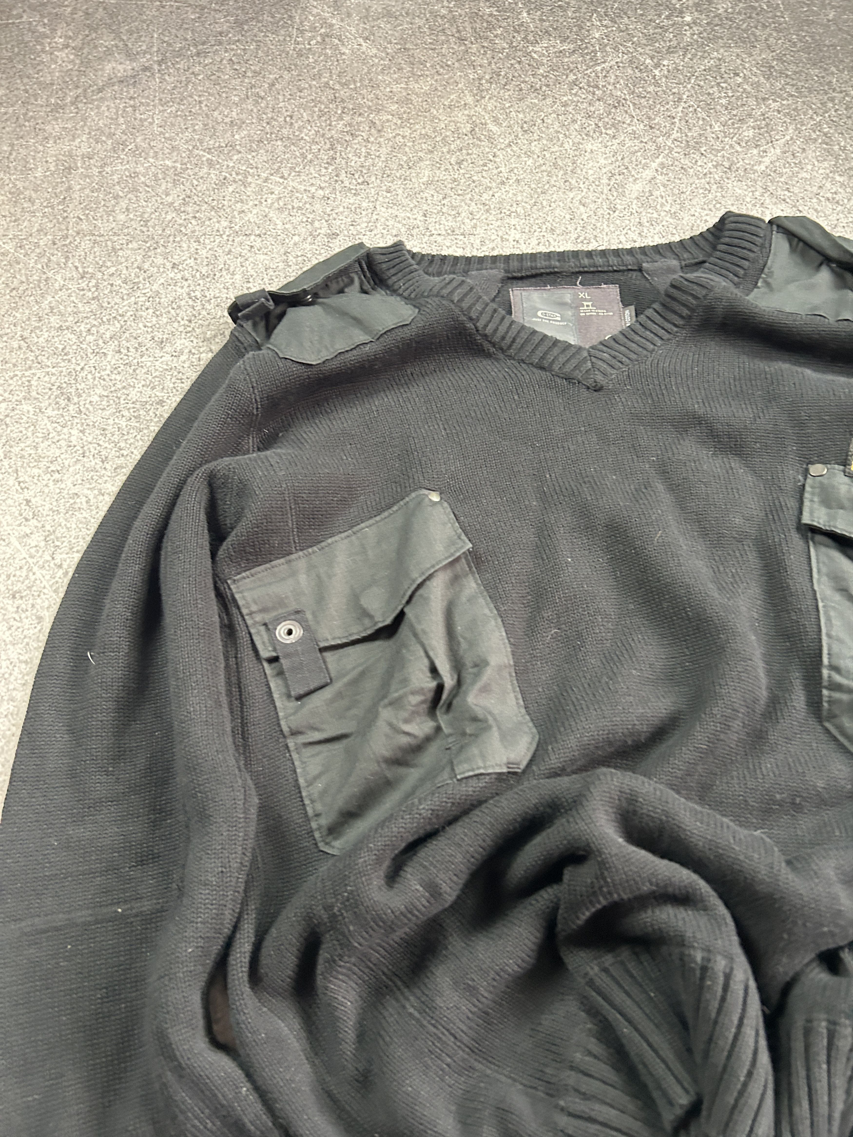 G-Star vtg streetwear japanese balenciaga LGB style cargo sweater Size US M / EU 48-50 / 2 - 2 Thumbnail