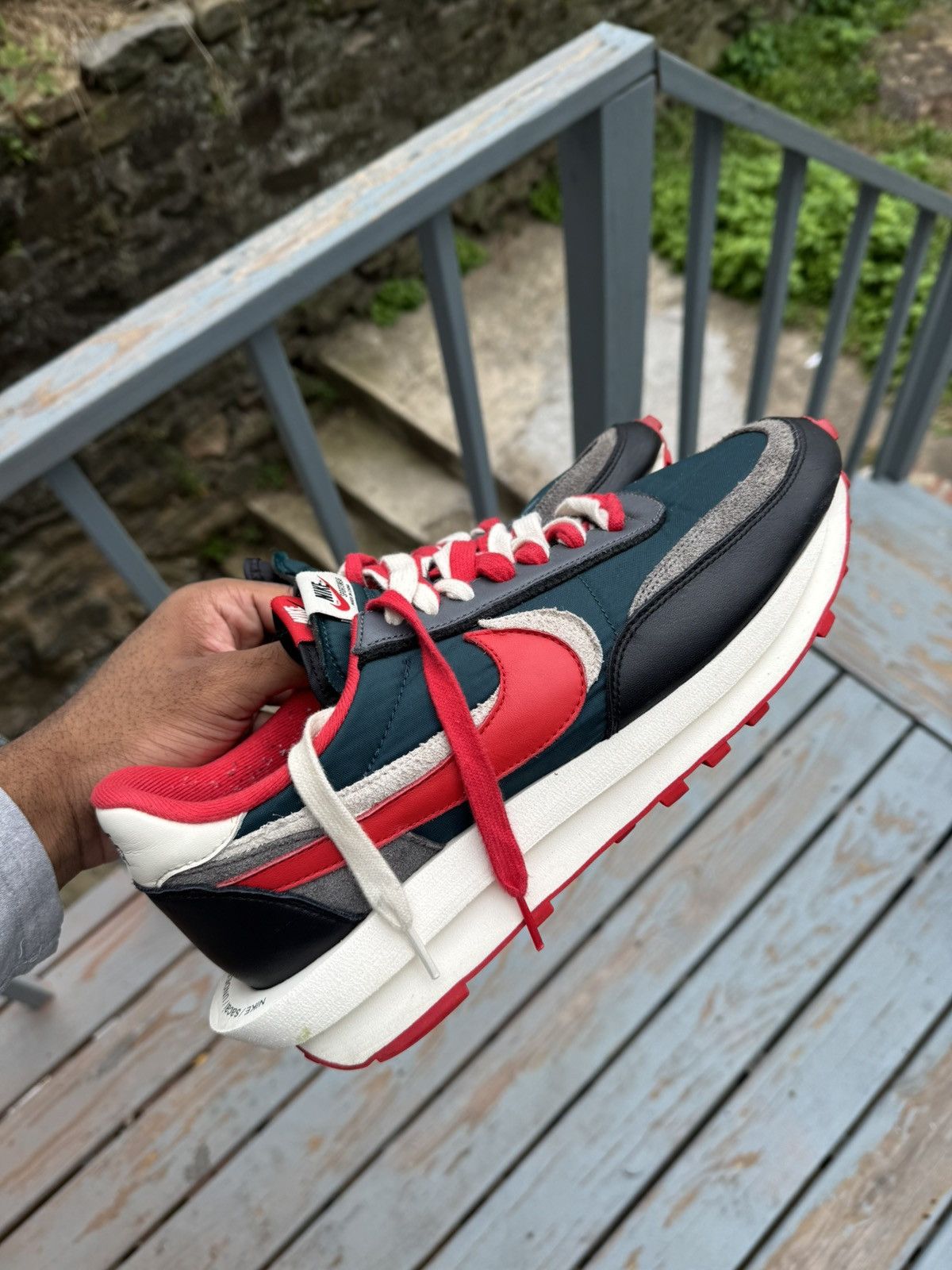 Nike × Sacai × Undercover Nike x Undercover x sacai x LDWaffle "Midnight Spruce" Size US 13 / EU 46 - 7 Thumbnail