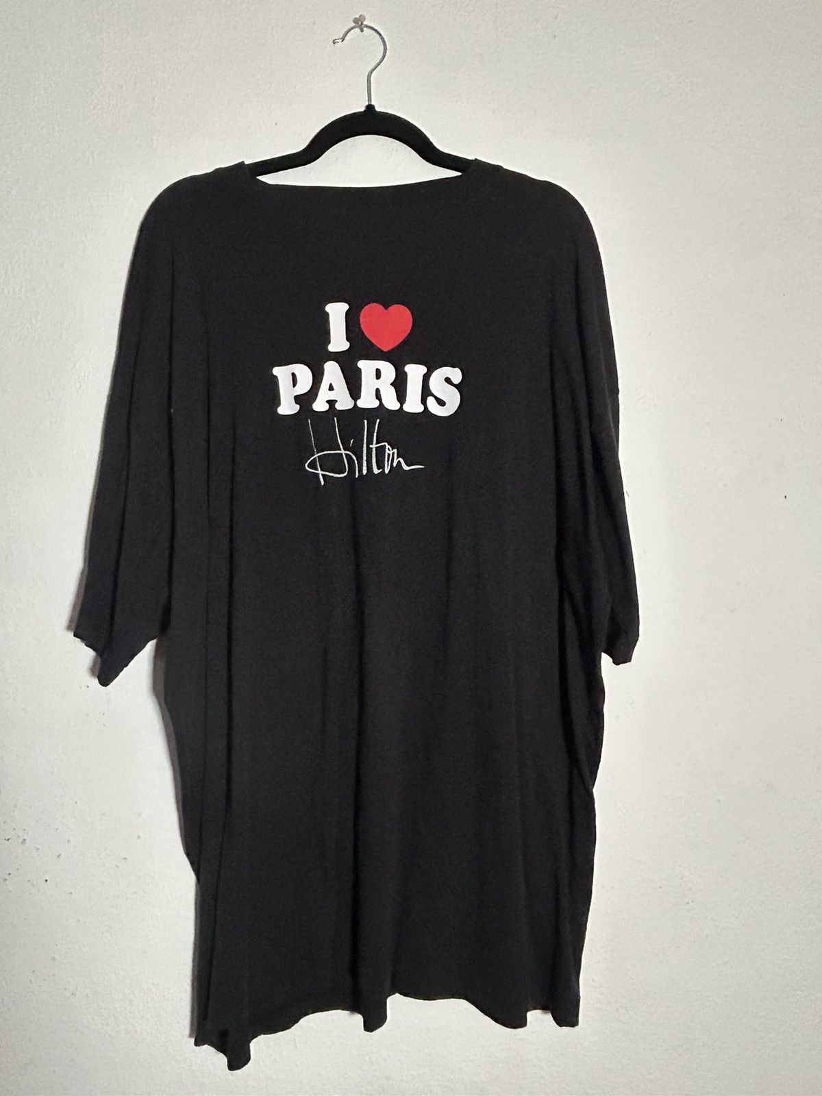 image of Vetements I Paris Hilton Tee in Black, Men's (Size XL)