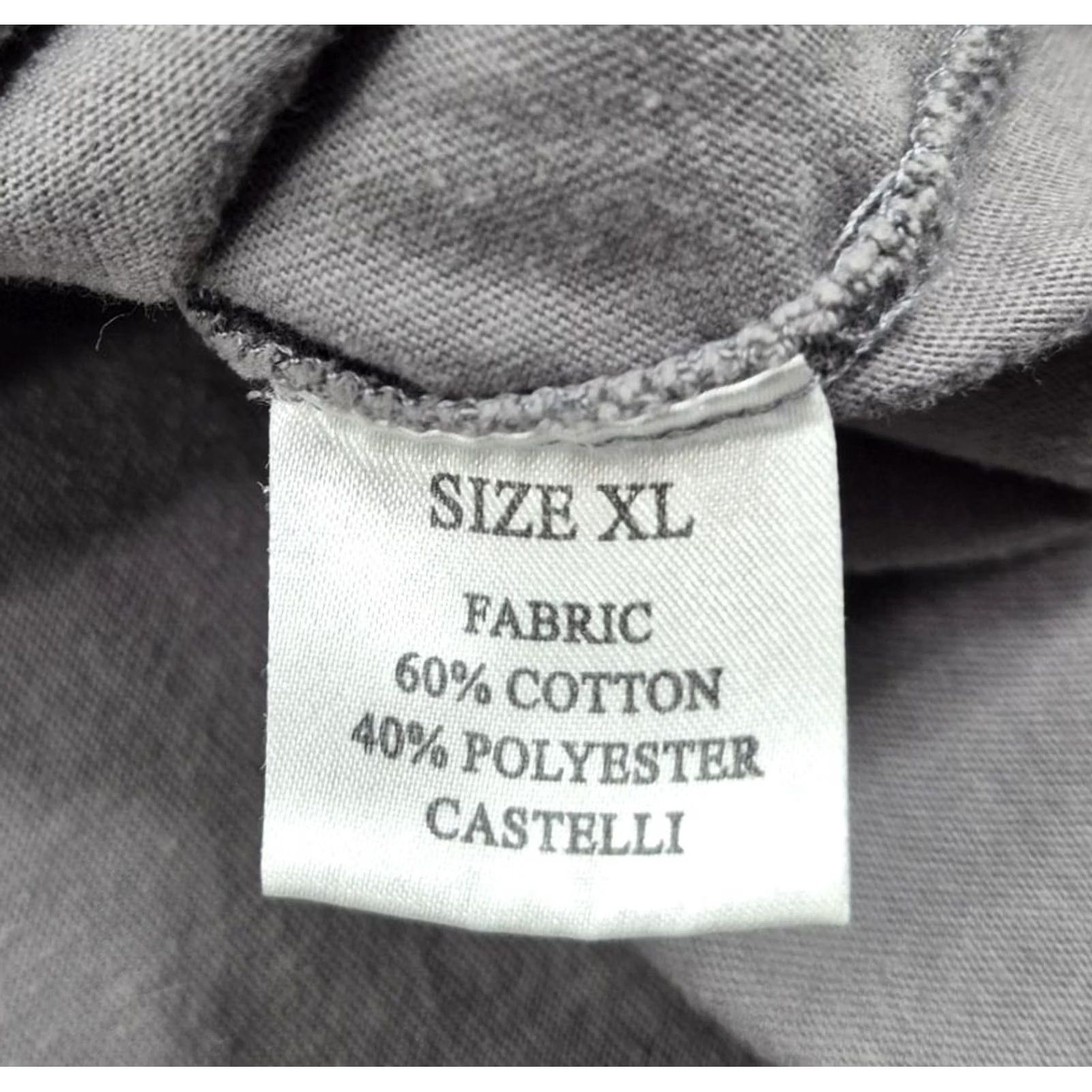 Vintage Castelli Polo Shirt Mens XL Gray Solid Italian Flag Logo Cycling Jersey Casual Size US XL / EU 56 / 4 - 6 Thumbnail