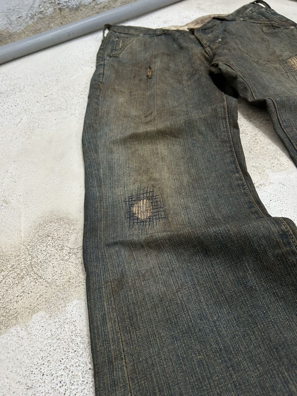 Hysteric Glamour Vintage R/H Baggy Flare Mud Washed Dirty Distressed Uruboro Size US 31 - 5 Thumbnail