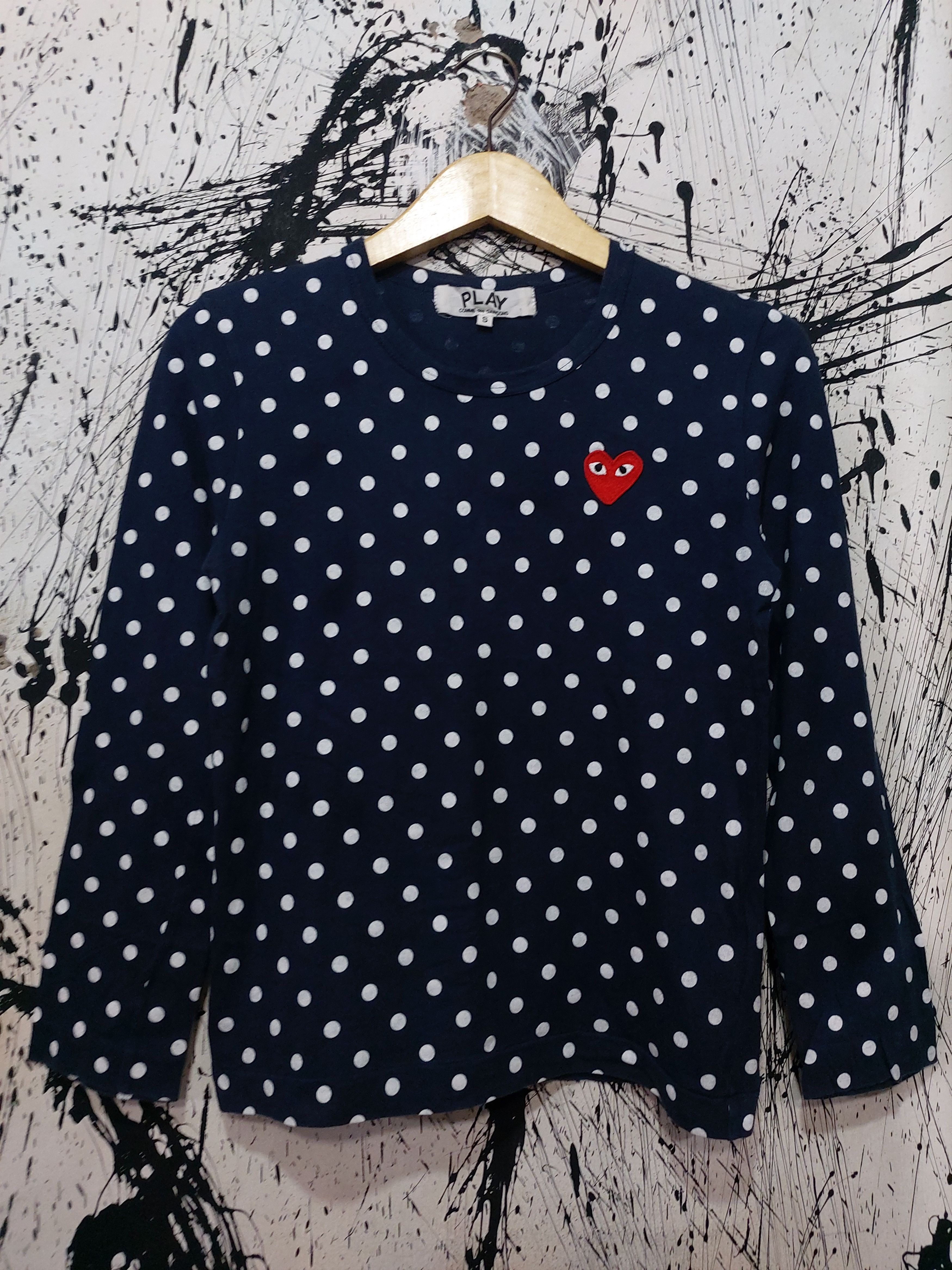 Comme des Garcons COMME DES GARCONS PLAY AD 2013 POLKA DOT LONGSLEVEE Size US S / EU 44-46 / 1 - 1 Thumbnail