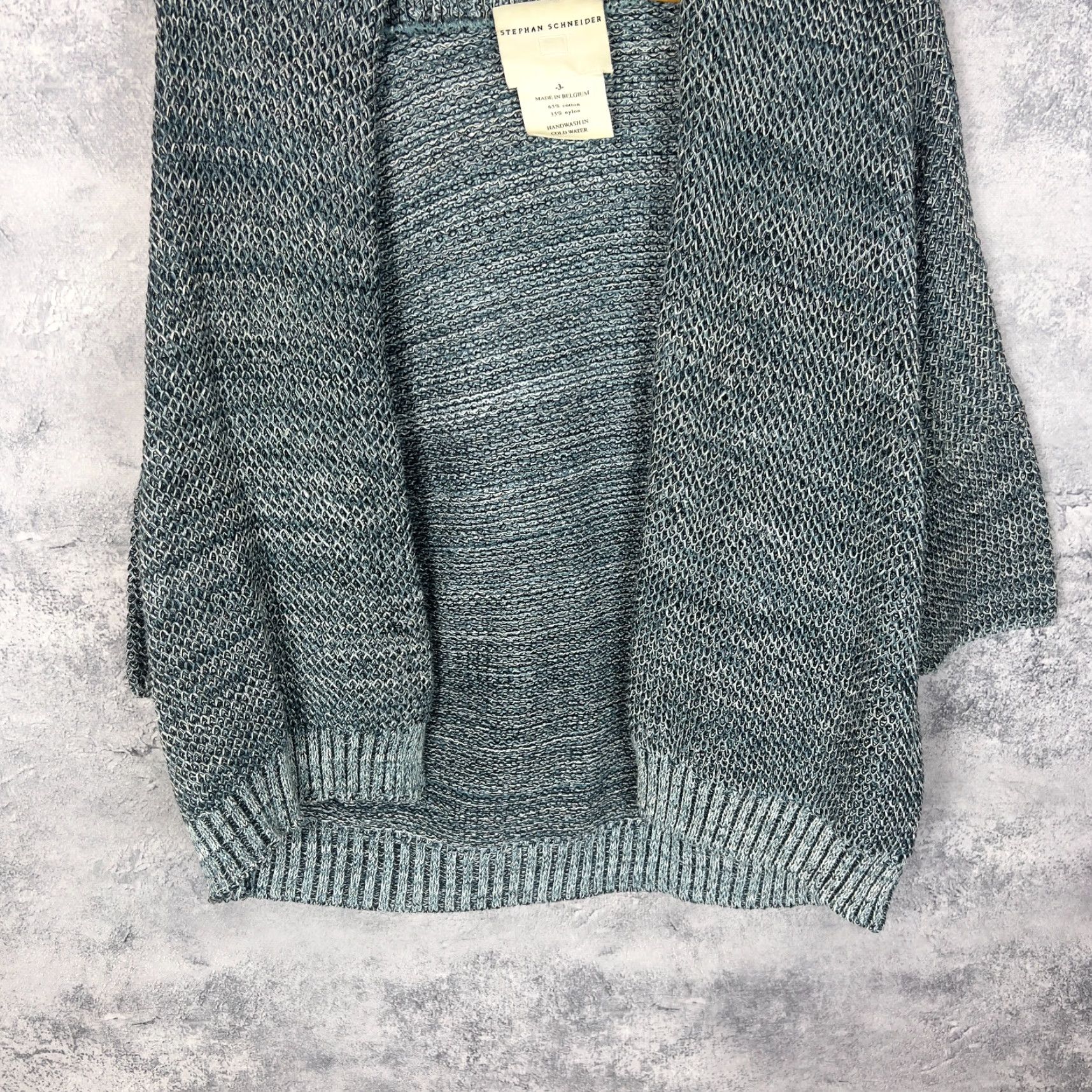 Stephan Schneider Stephan Schneider Cardigan Blue Nylon Unisex Size 3 Sweater Size US S / EU 44-46 / 1 - 3 Thumbnail