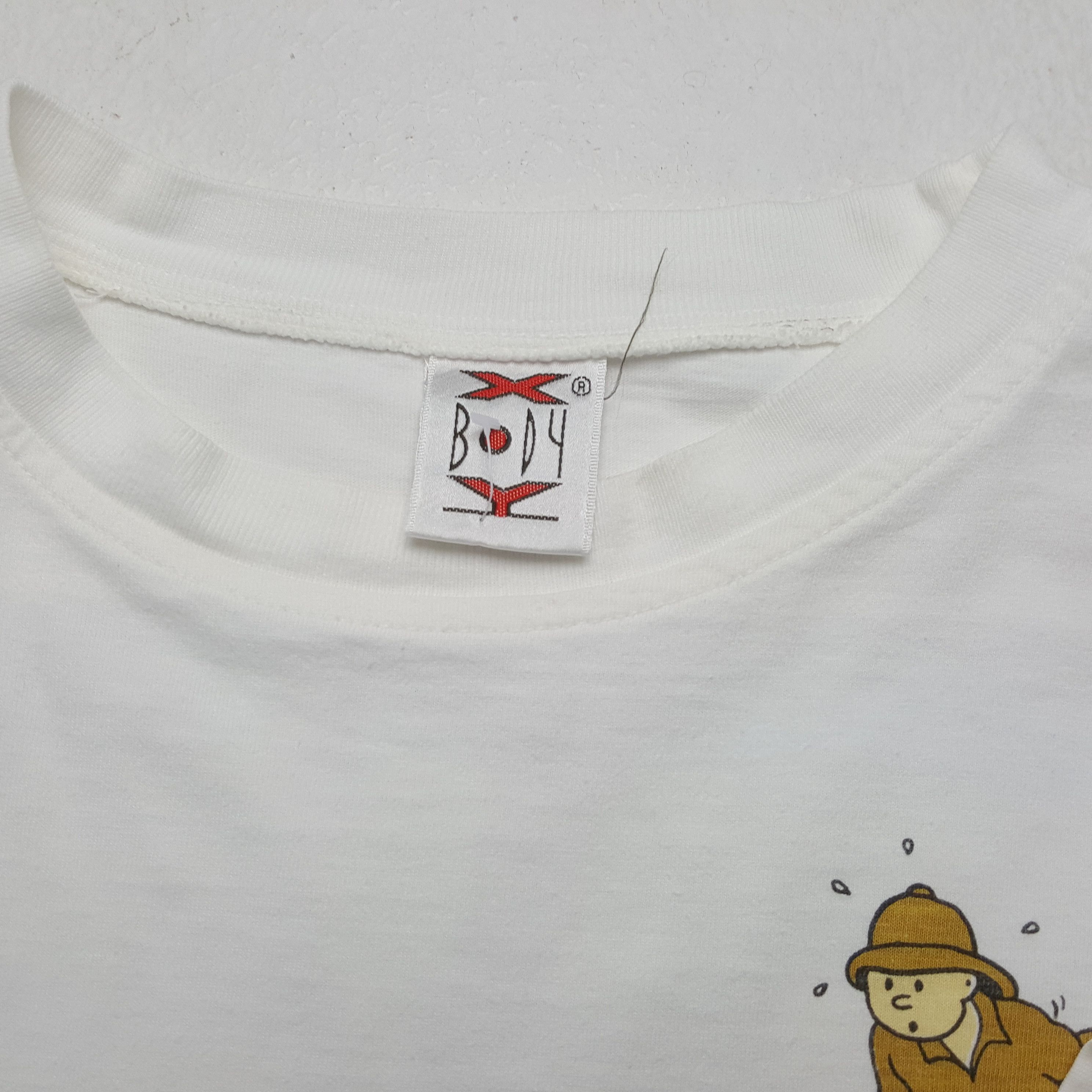 Vintage TINTIN IN THE CONGO Cartoon Streetwear Tshirt Size US L / EU 52-54 / 3 - 8 Thumbnail