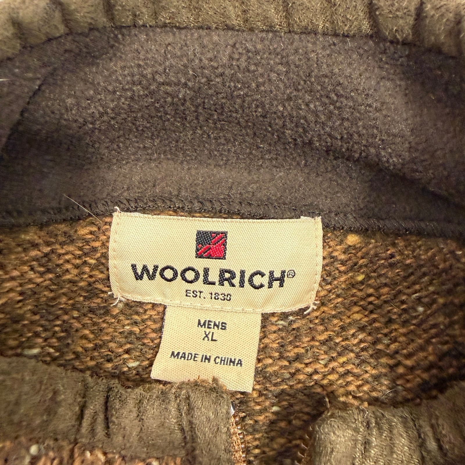 Vintage Woolrich Full Zip Wool Blend Sweater Men's Extra Large Size US XL / EU 56 / 4 - 6 Thumbnail