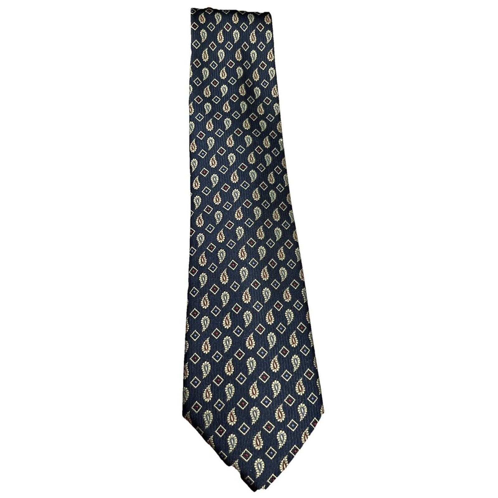 Other KEY OF SCANDINAVIA Tie Navy Blue Polyester Necktie Vintage Size ONE SIZE - 1 Thumbnail