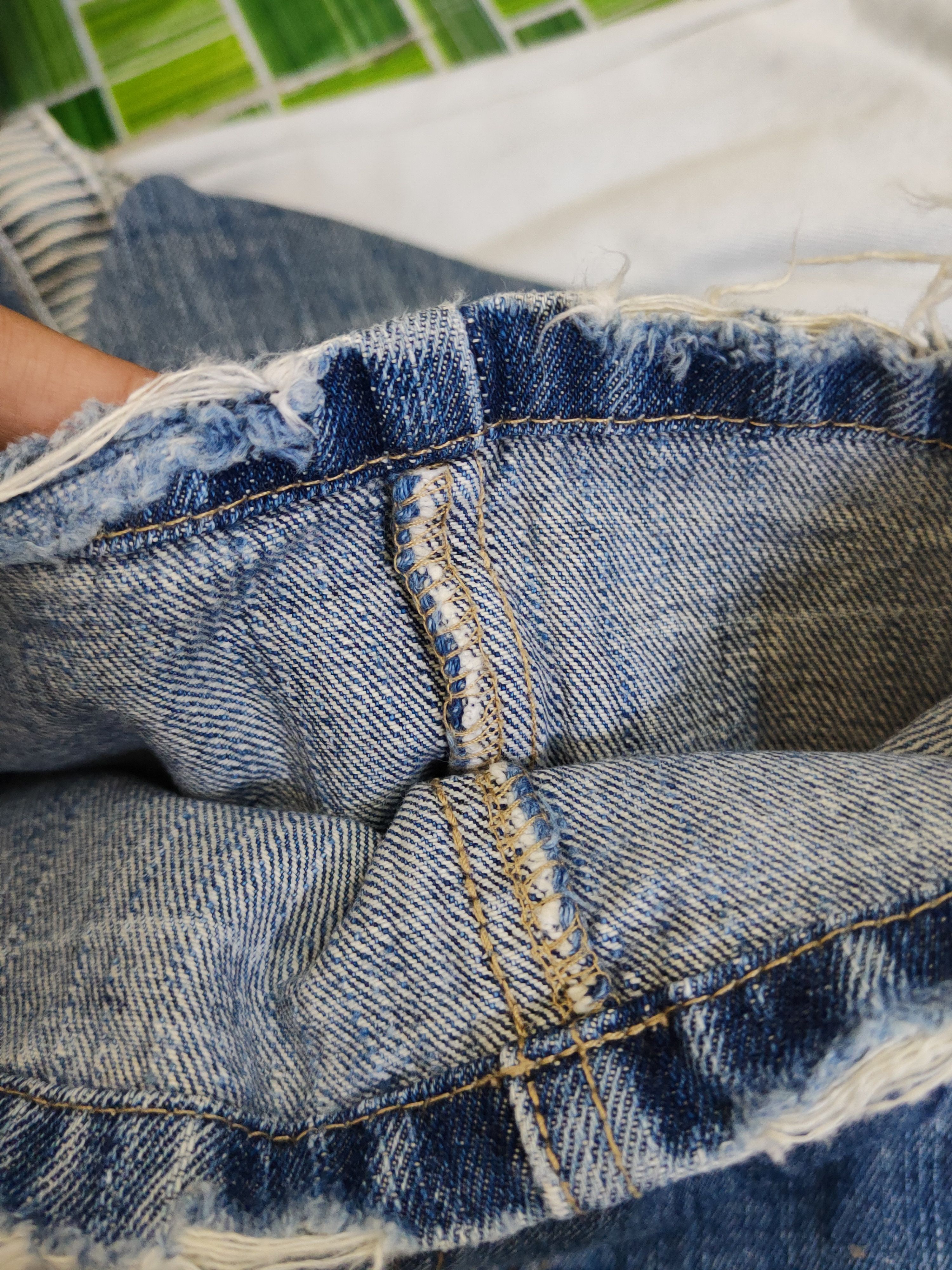 Japanese Brand Japanese Brand Dark Blue Distressed Ripped Jeans #W1697 Size US 34 / EU 50 - 13 Thumbnail