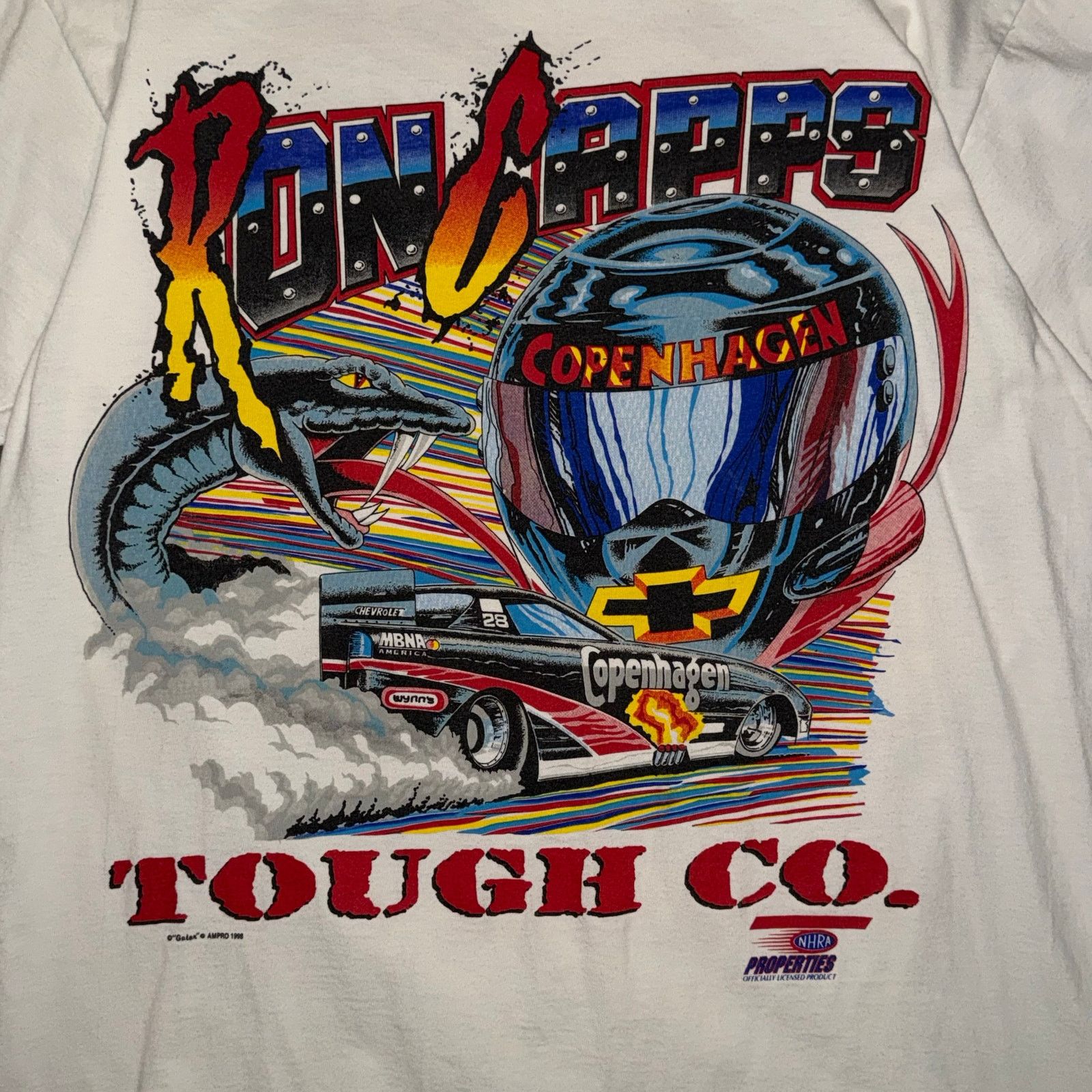 Jerzees 1998 AMPRO Ron Capps Copenhagen Funny Car Tee Size US L / EU 52-54 / 3 - 2 Thumbnail