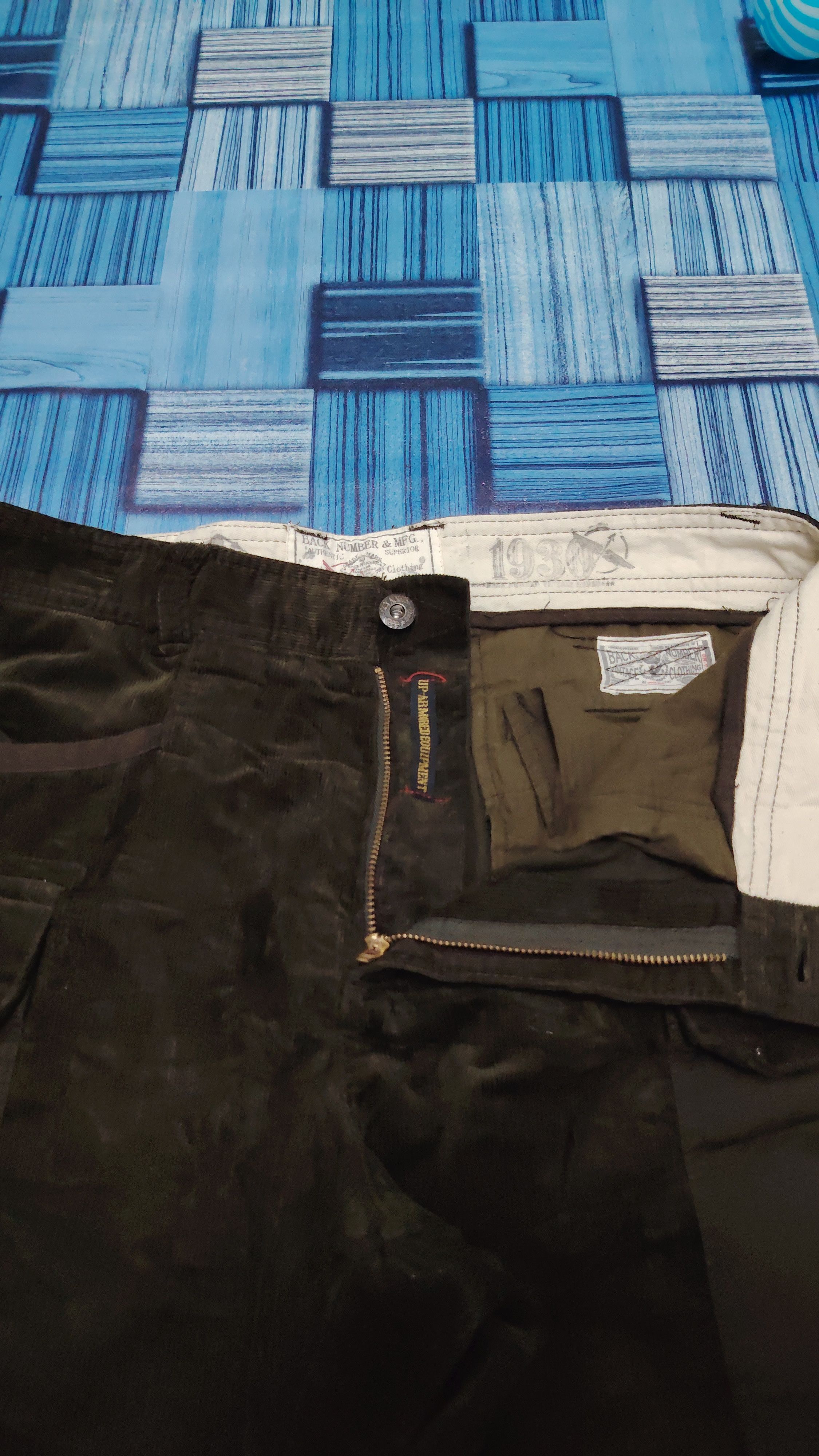 Japanese Brand Distressed corduroy back number & mfg cargo pants custom Size US 32 / EU 48 - 5 Thumbnail