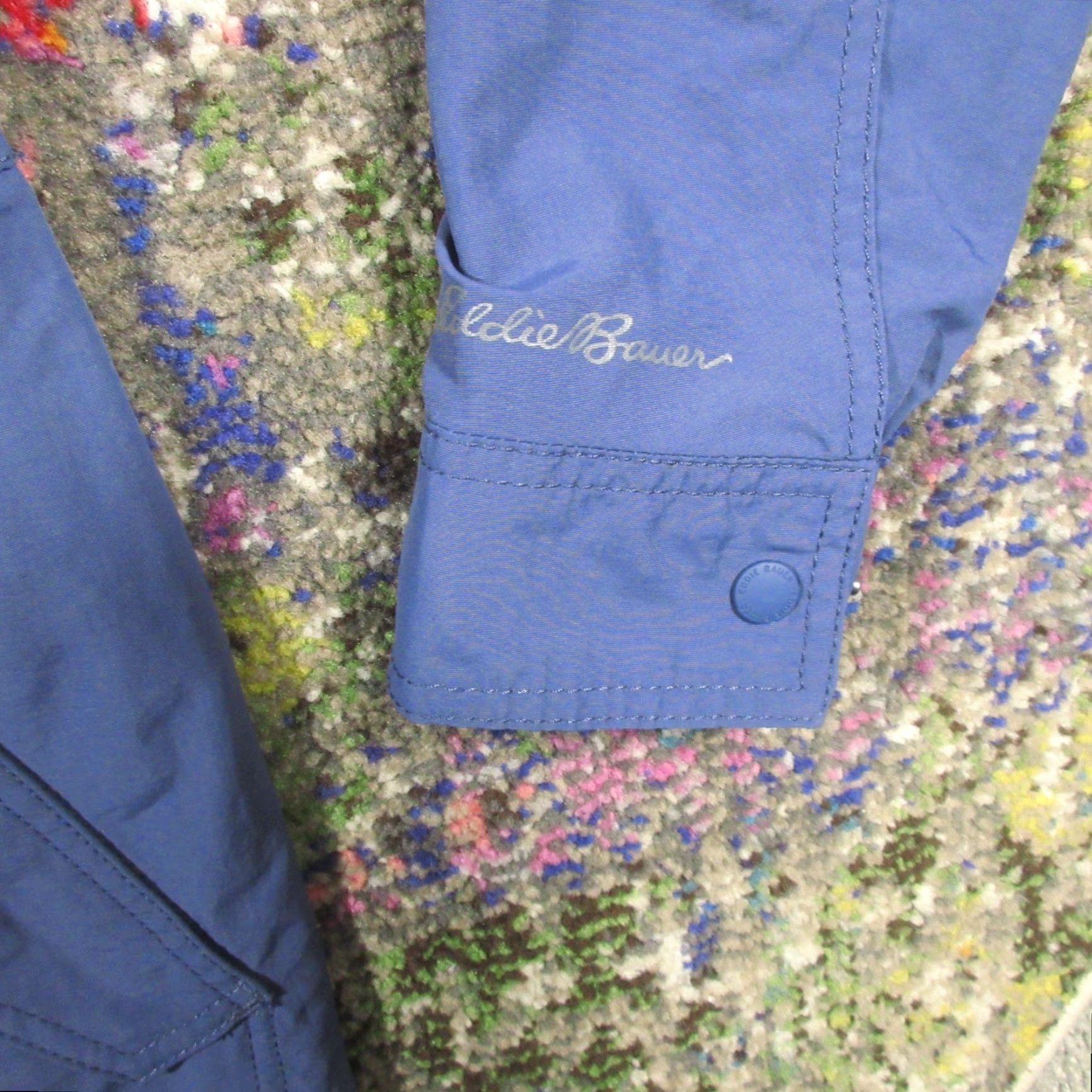 Eddie Bauer Eddie Bauer Jacket Parka Women M Blue Hooded Lightweight Nylon Vented Back Breathable Soft Shell Pockets Zip EUC Size M / US 6-8 / IT 42-44 - 7 Thumbnail