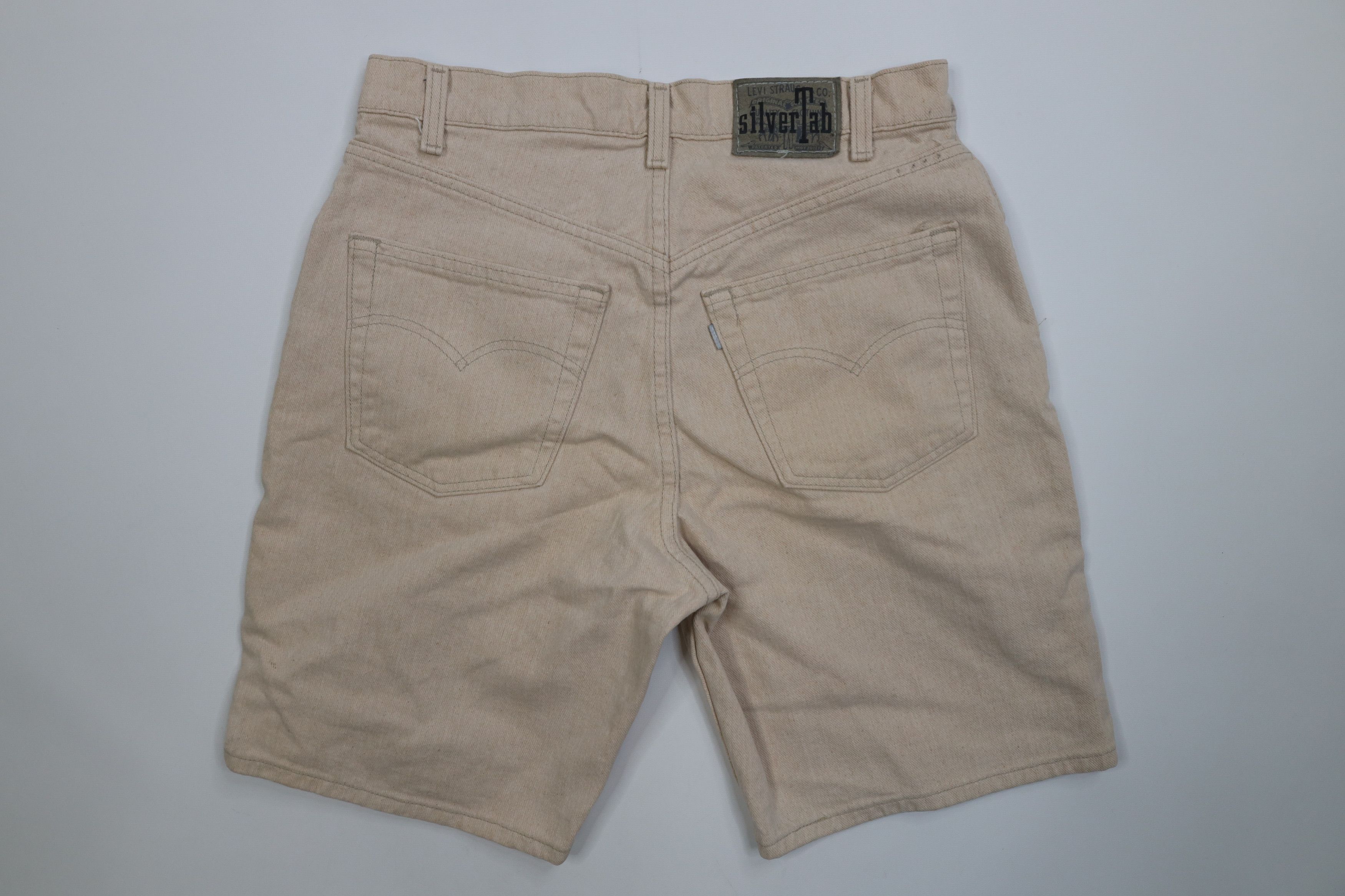 Levi's Vintage 90s Levis Silvertab Elements Stonewash Denim Shorts Size US 32 / EU 48 - 9 Thumbnail