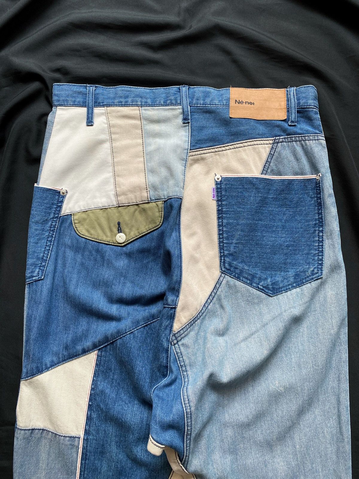 Issey Miyake Ne-net Issey Miyake Patchwork Denim Harem Pants Size US 32 / EU 48 - 4 Thumbnail