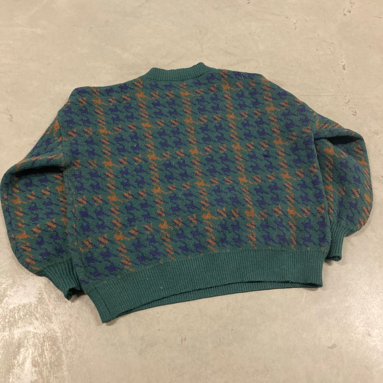 Vintage vintage y2k green patterned sweater Size US S / EU 44-46 / 1 - 2 Thumbnail