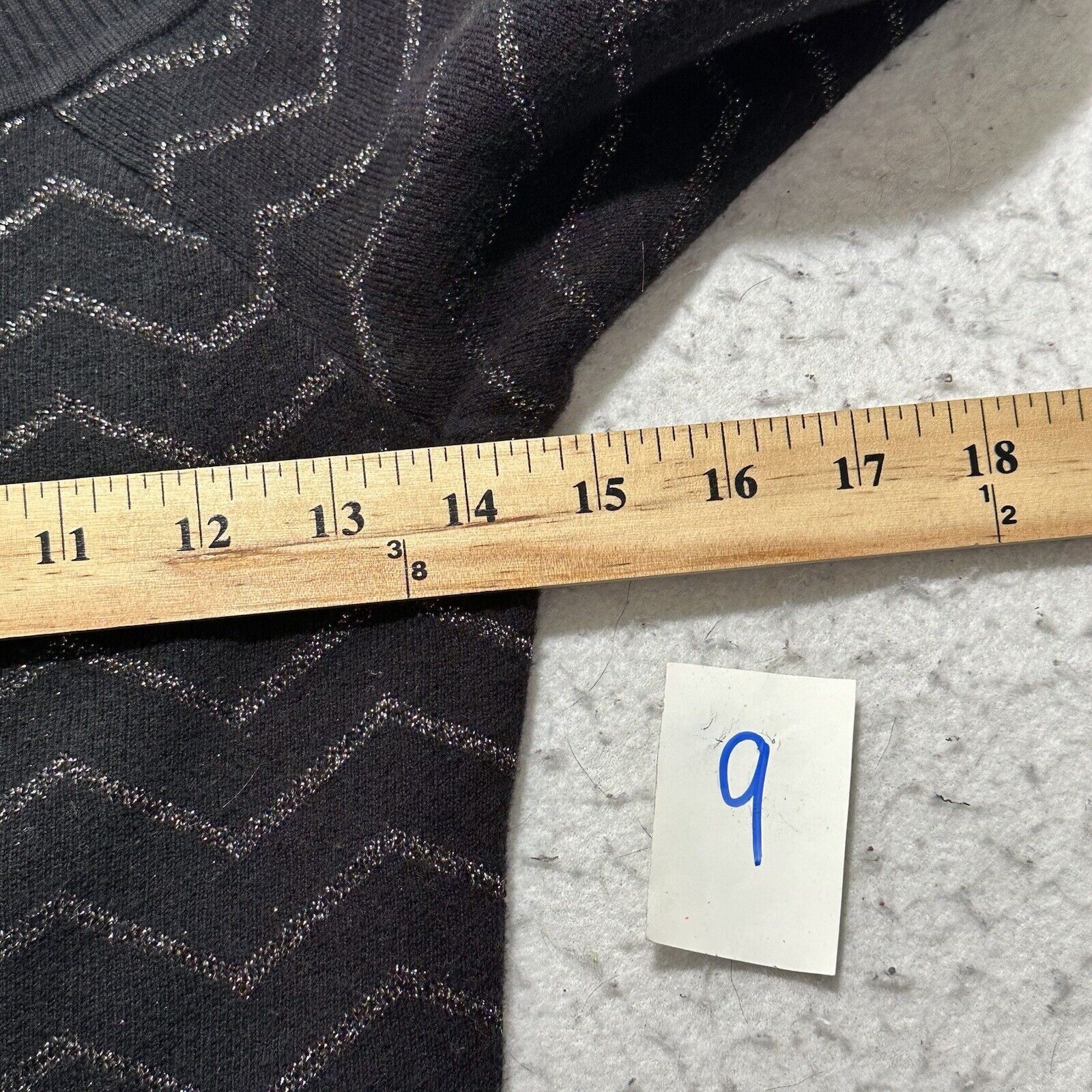 White House Black Market White House Black Market XS Mock Neck Glitter Zig Zag Dress Size XS / US 0-2 / IT 36-38 - 9 Thumbnail